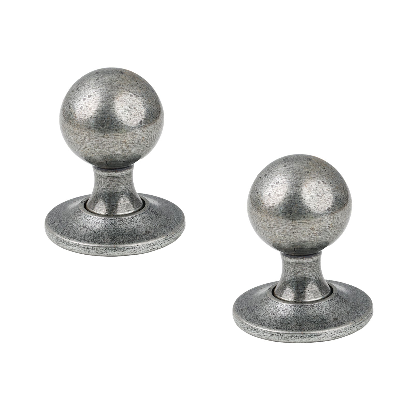 Pewter Round Mortice Knobs