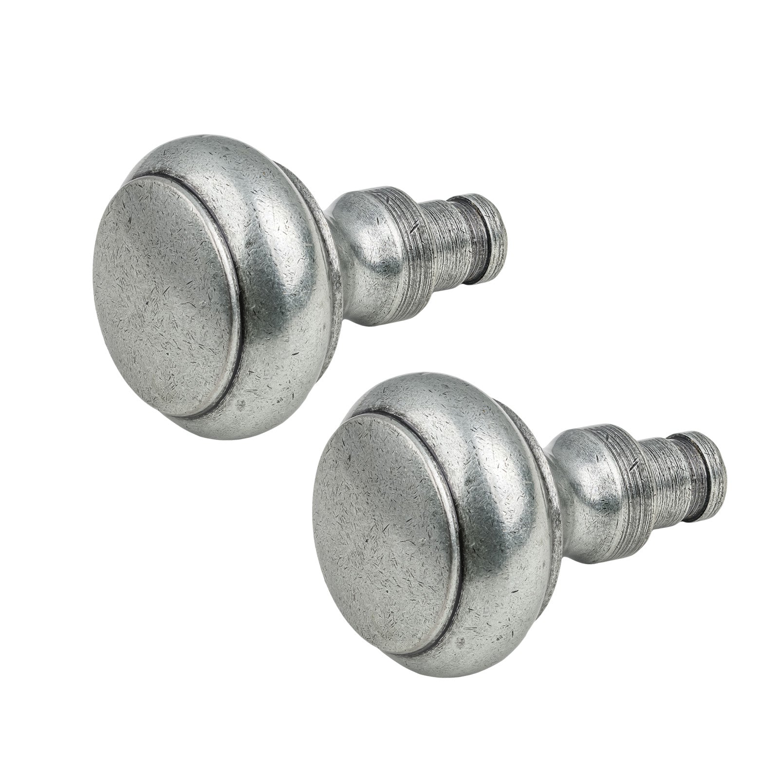 Pewter Regency Curtain Finial - Pair