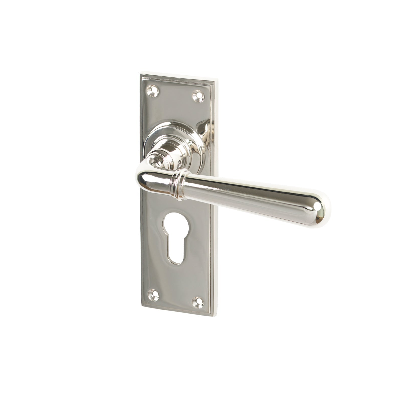 Polished Nickel Euro Newbury Lever Handles