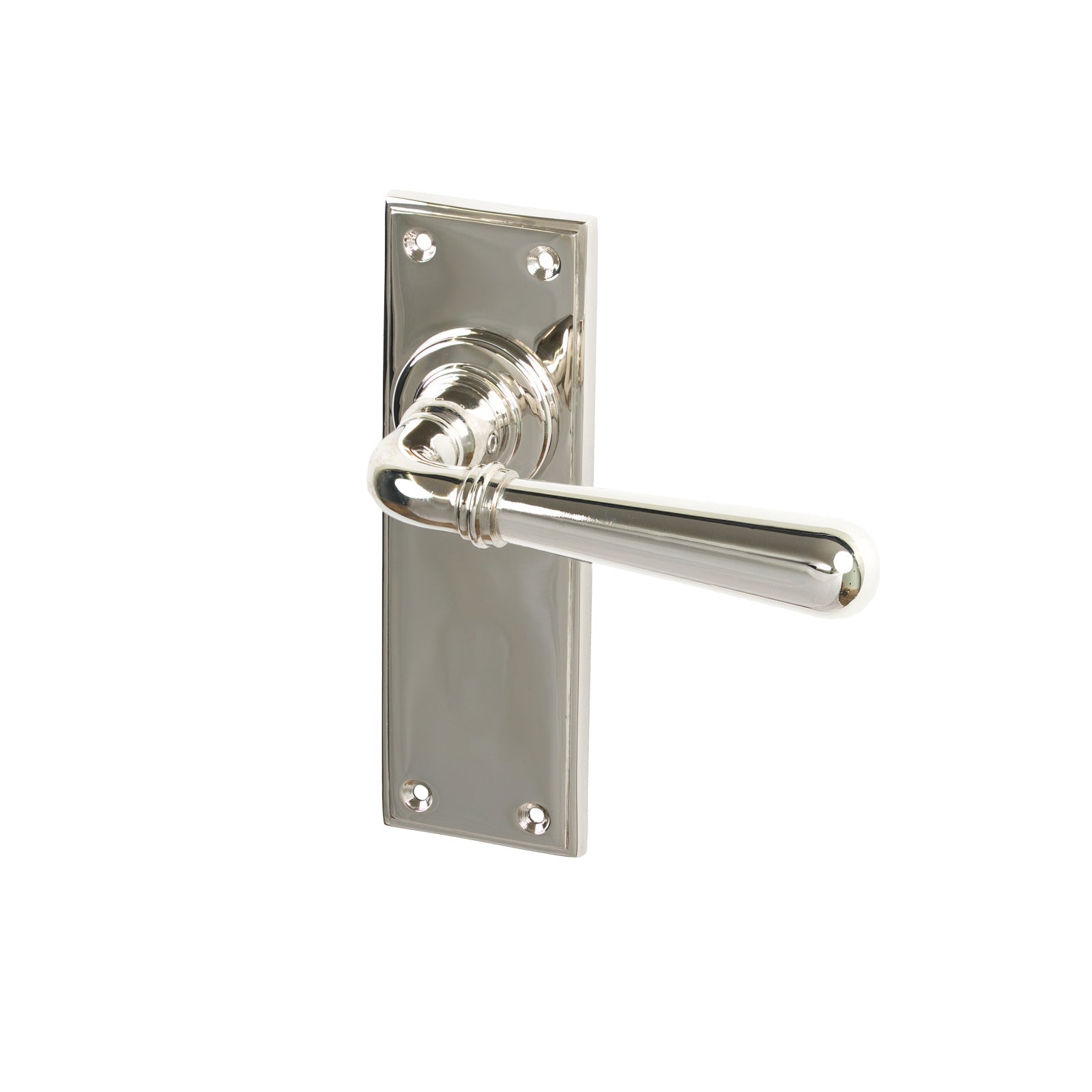 Polished Nickel Latch Newbury Lever Handles