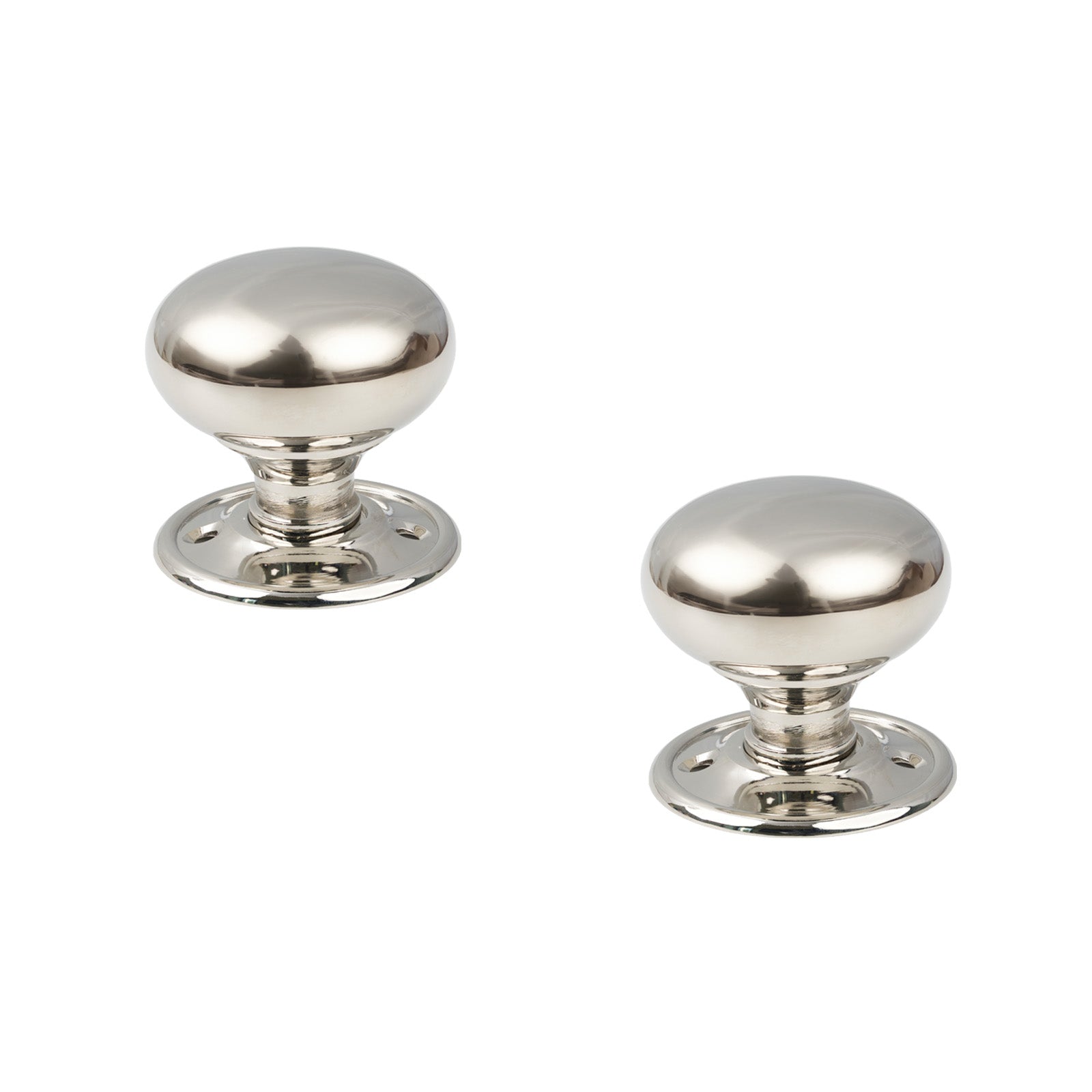 SHOW Polished Nickel Mushroom Mortice Knobs