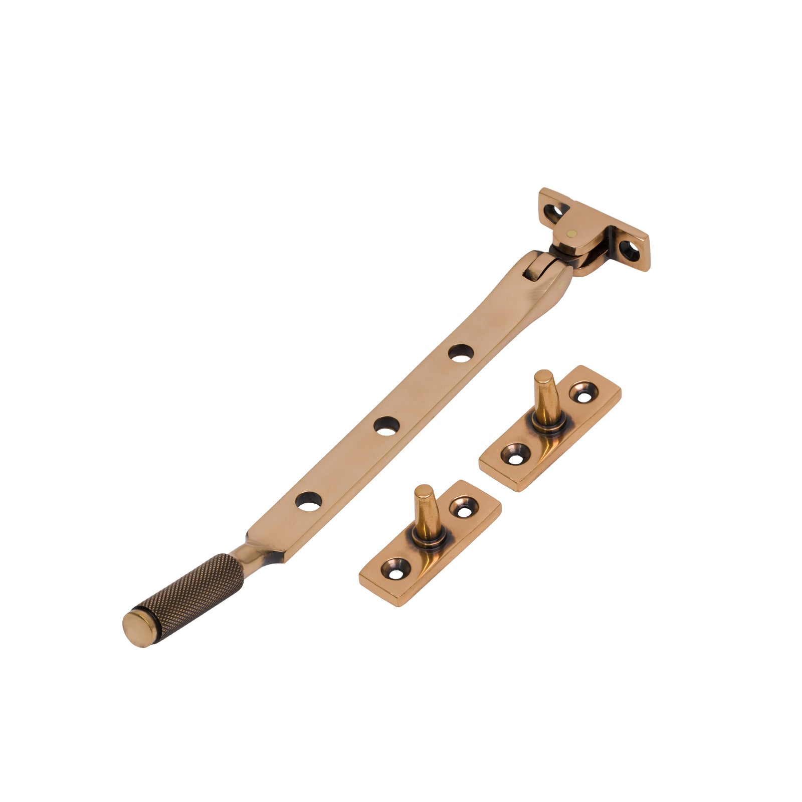 8 Inch Polished Bronze Brompton Window Stay