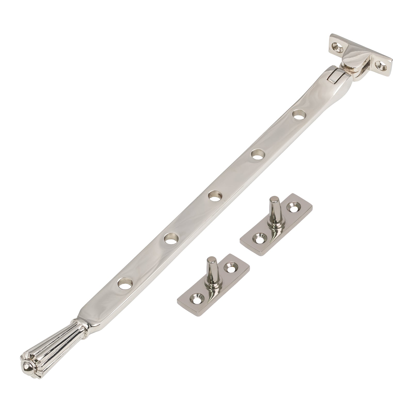 12 Inch Polished Nickel Hinton Window Stay