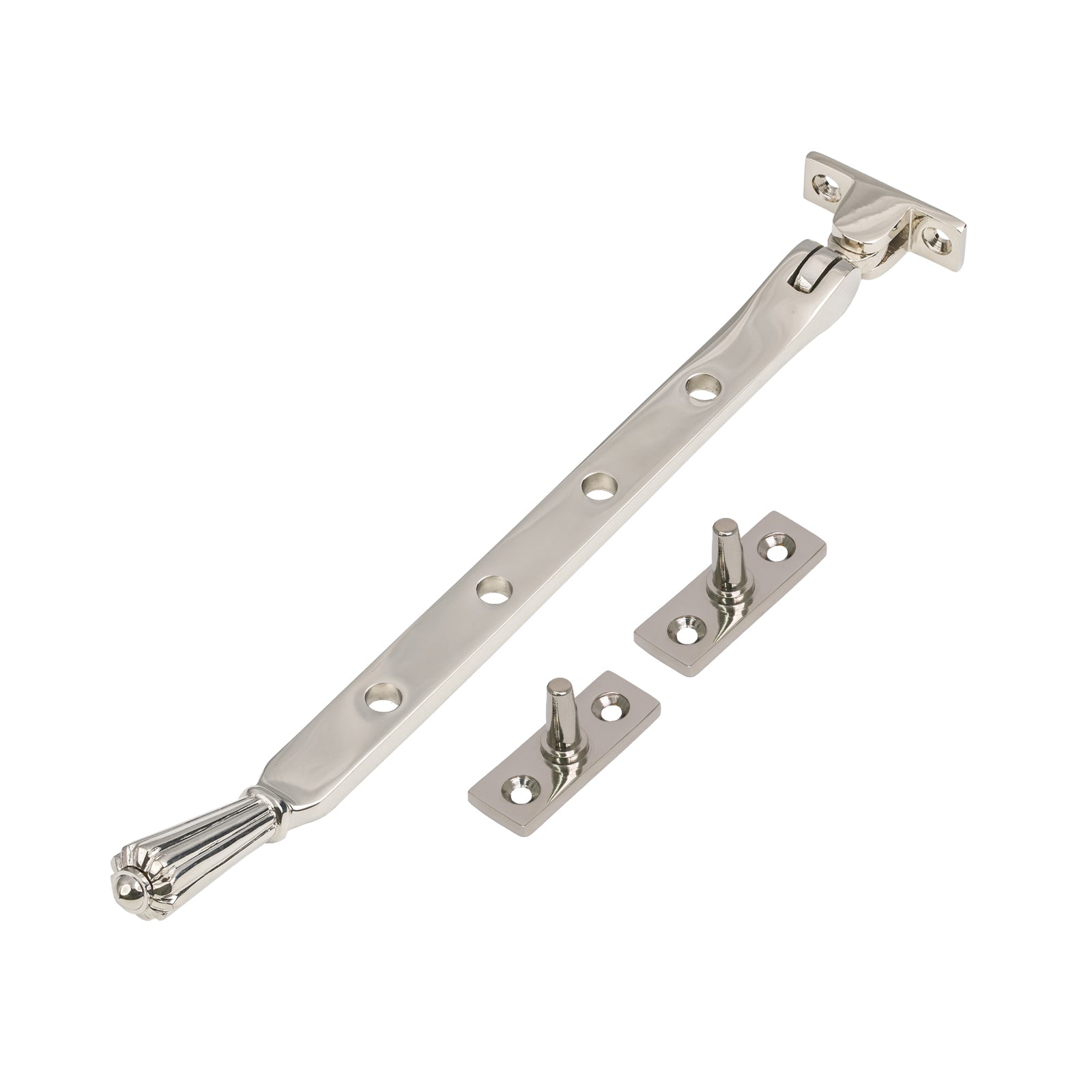 10 Inch Polished Nickel Hinton Window Stay