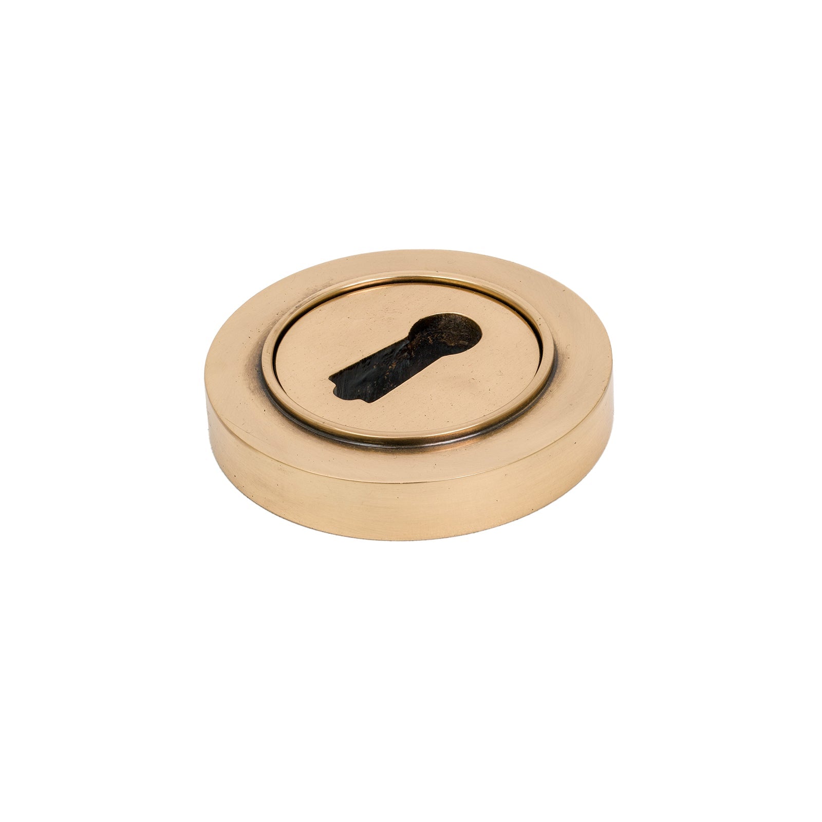 Polished Bronze BSU Plain Round Escutcheon