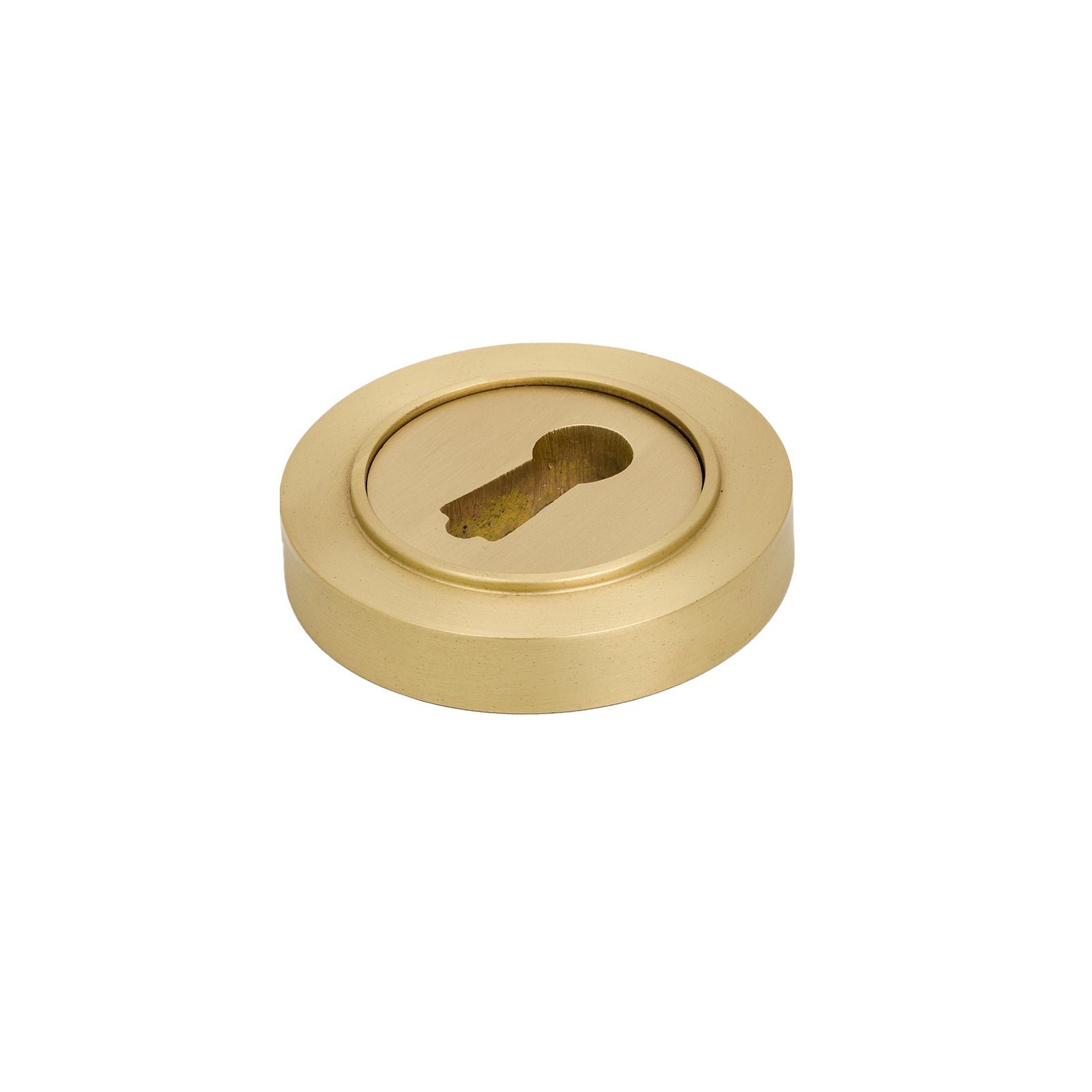 Satin Brass BSU Plain Round Escutcheon