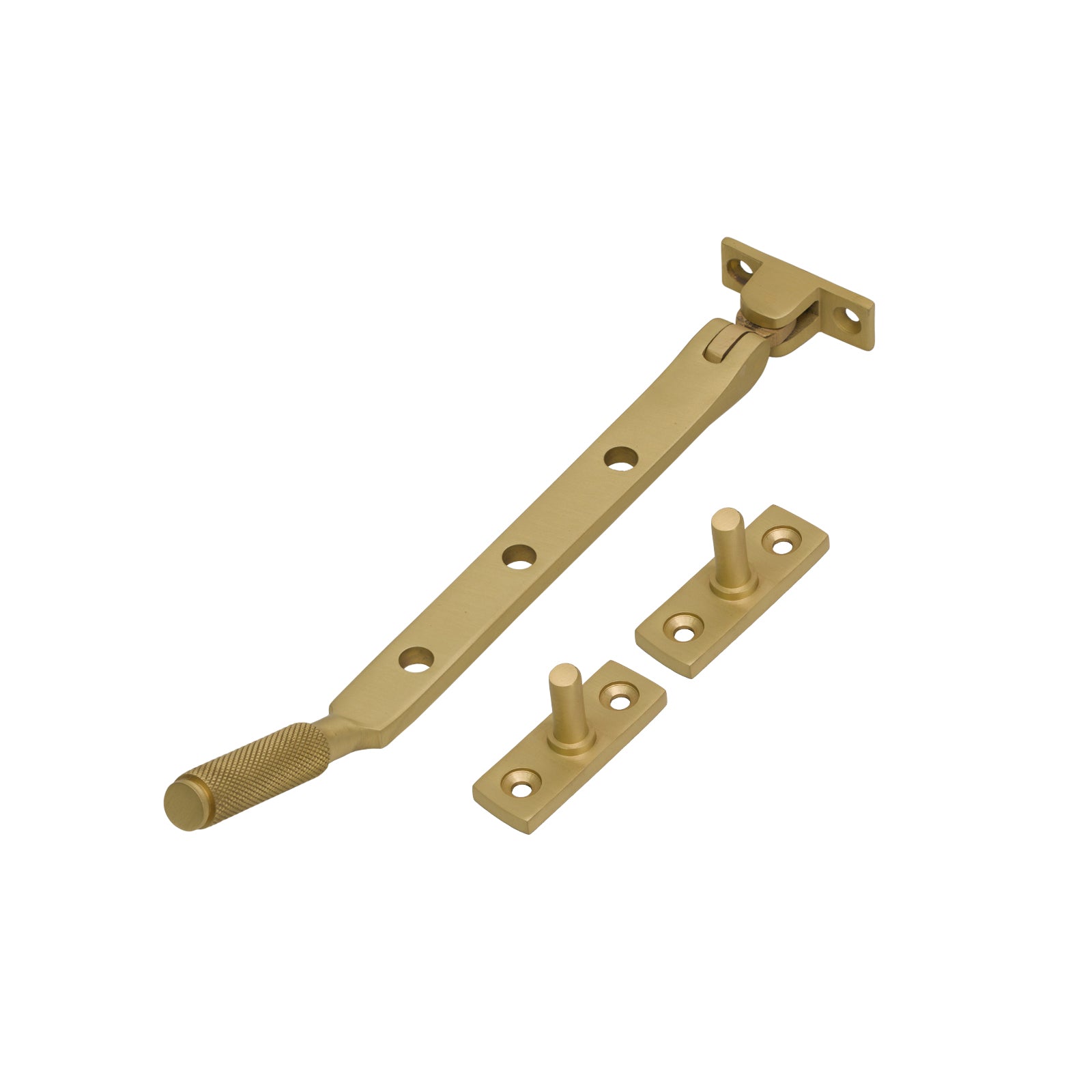 SHOW 8 Inch Satin Brass Brompton Window Stay