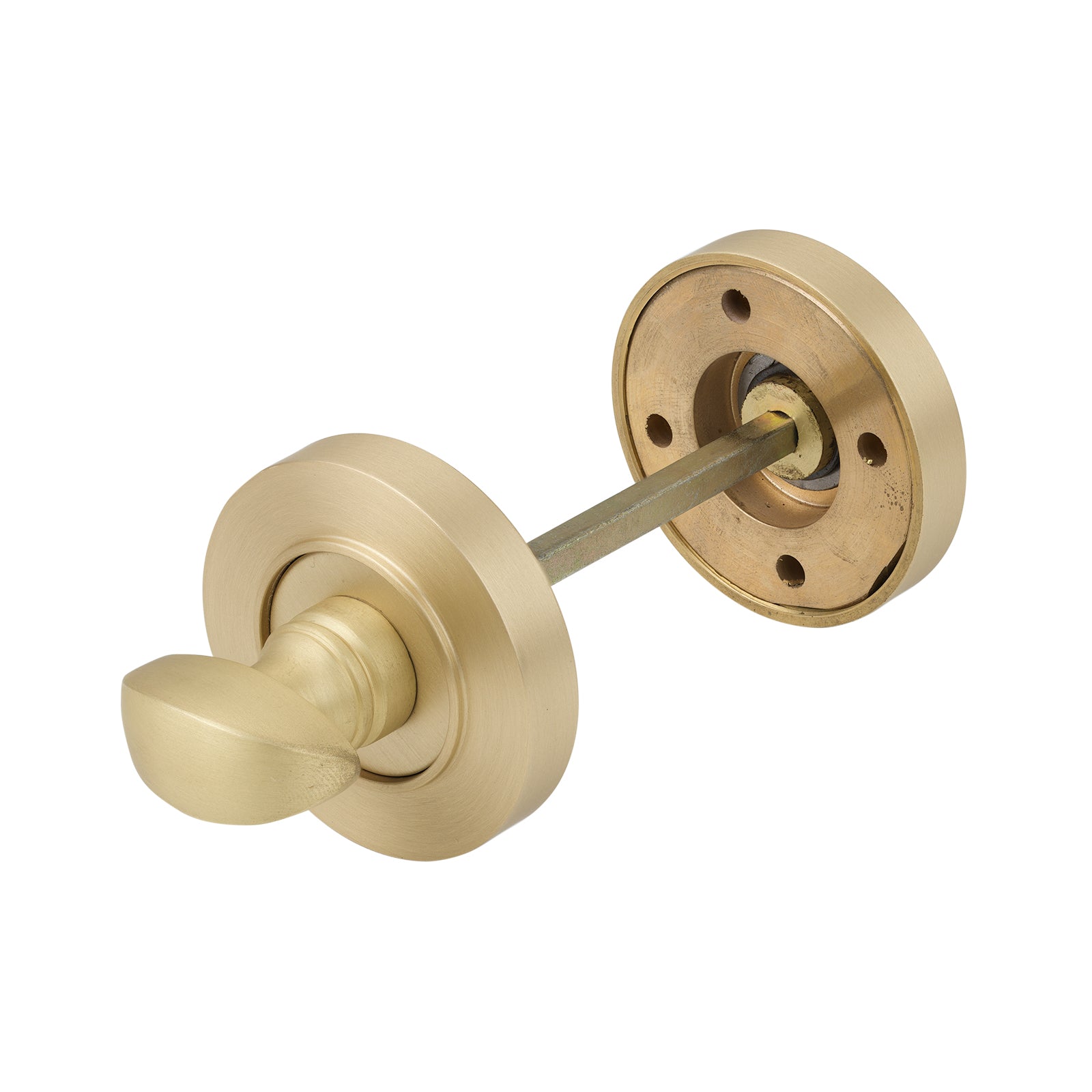 Satin Brass Plain Round Thumbturn