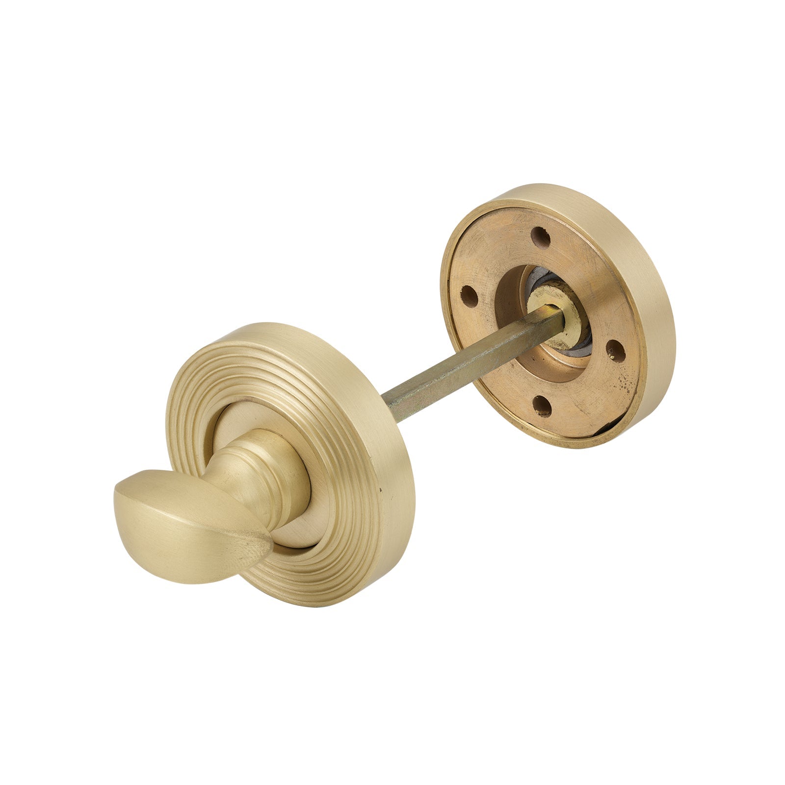 Satin Brass Beehive Round Thumbturn