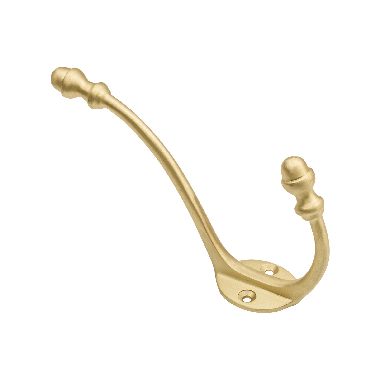 Satin Brass Hat & Coat Hook