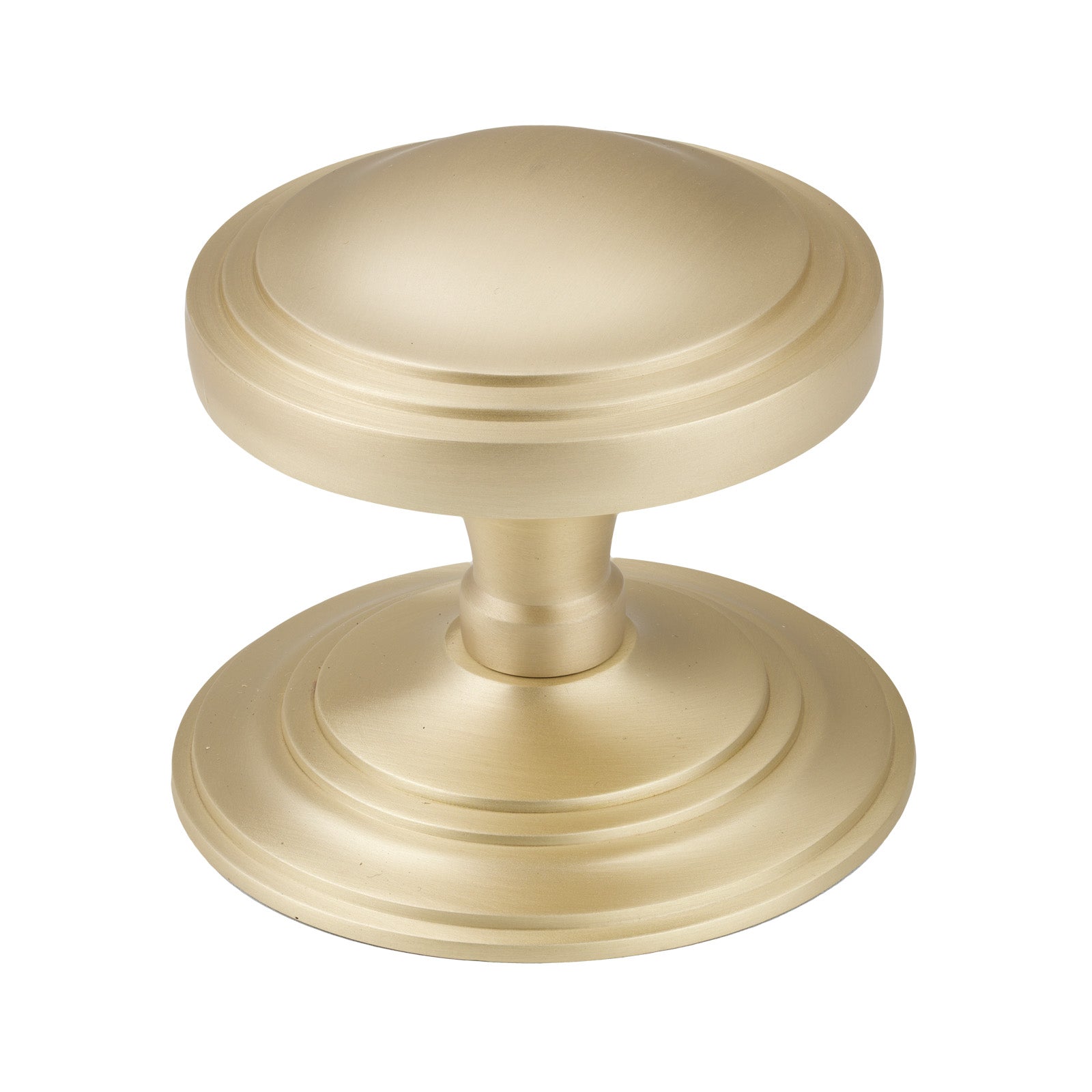 Satin Brass Art Deco Centre Door Knob