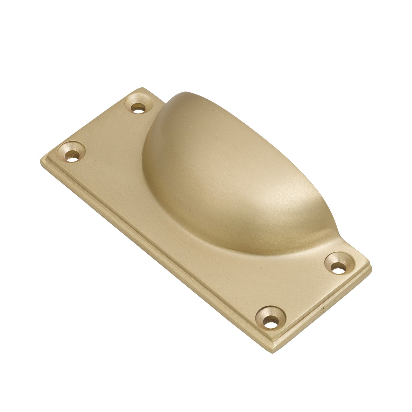 Satin Brass Art Deco Drawer Pull