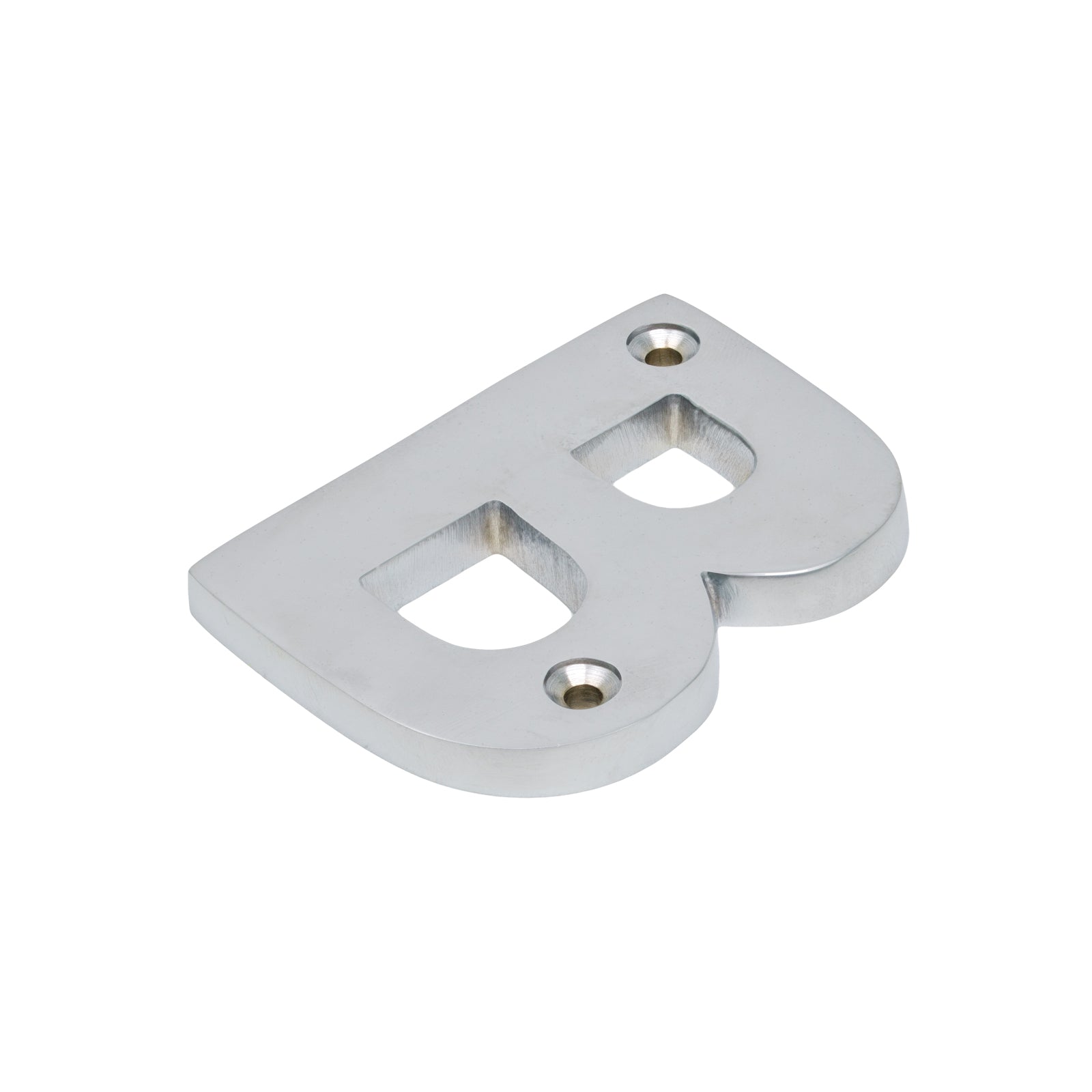 SHOW Image of Satin Chrome Front Door Letter B