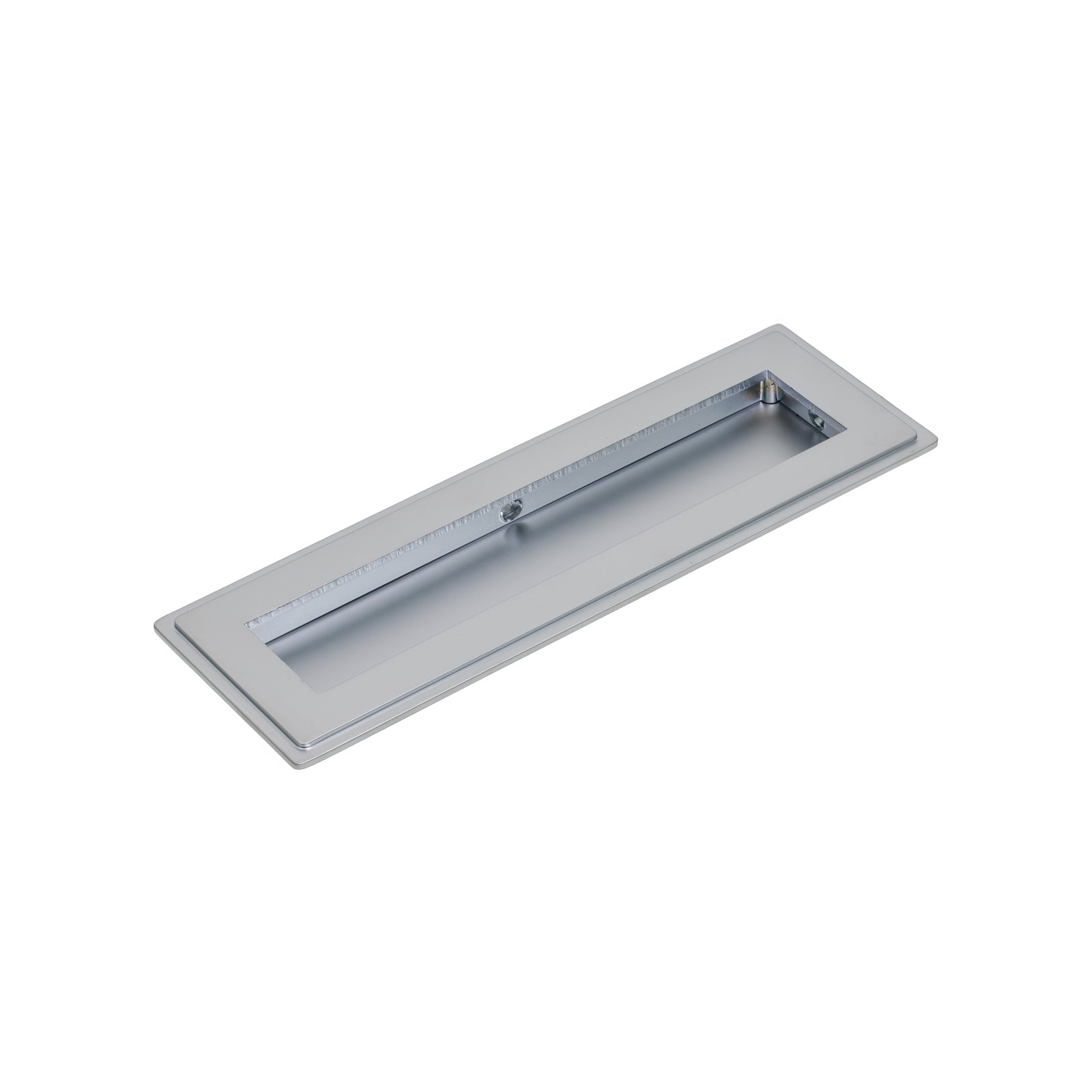 175mm Satin Chrome Art Deco Rectangular Flush Pull 