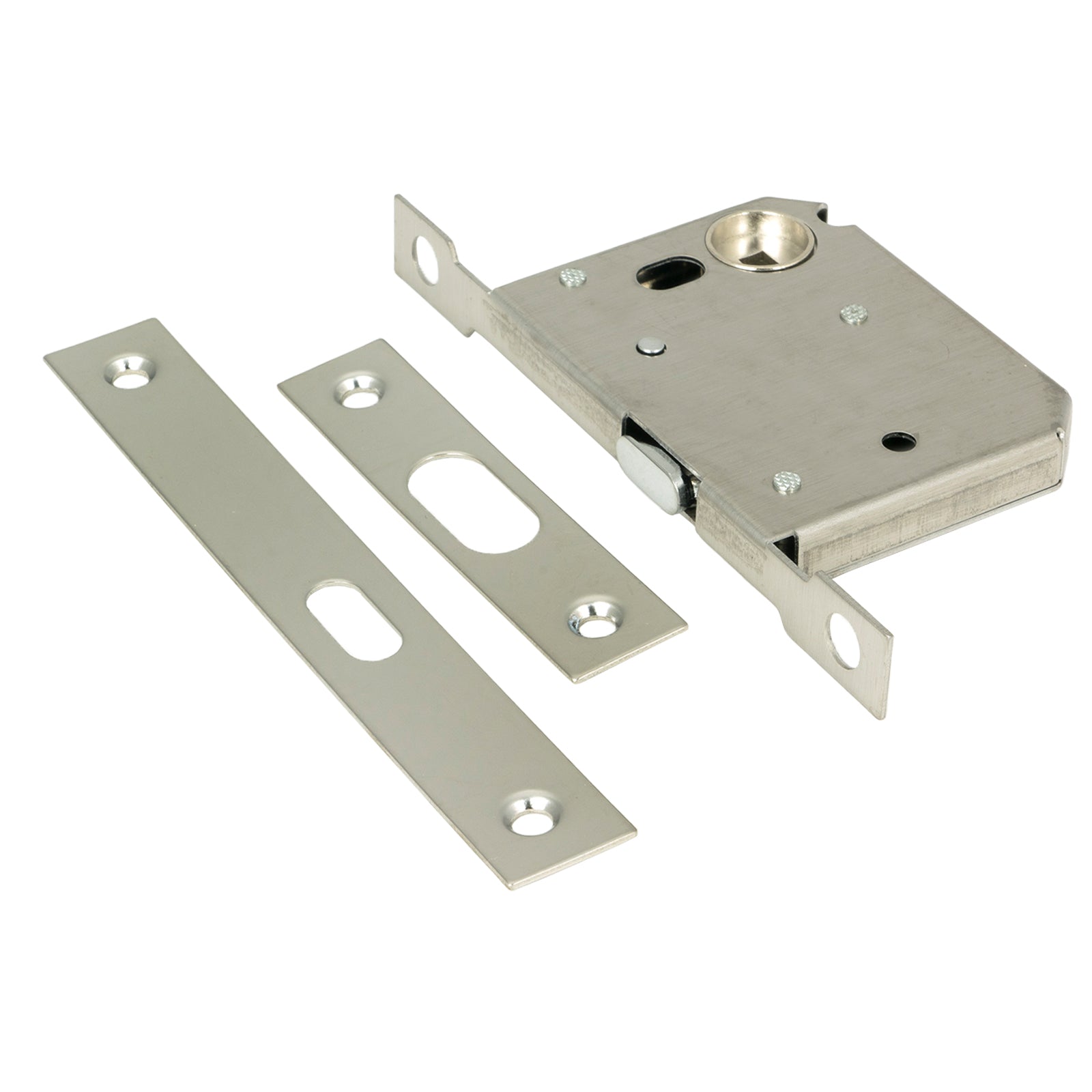 Image of Sliding Door Lock in Polished Nickel