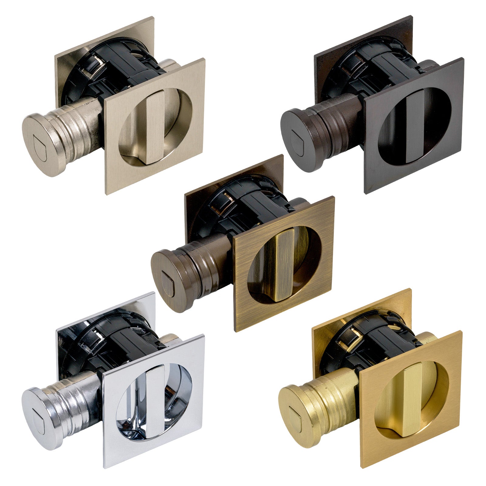 Image showing Tubular Lock with Square Privacy Turn & Release in all finishes