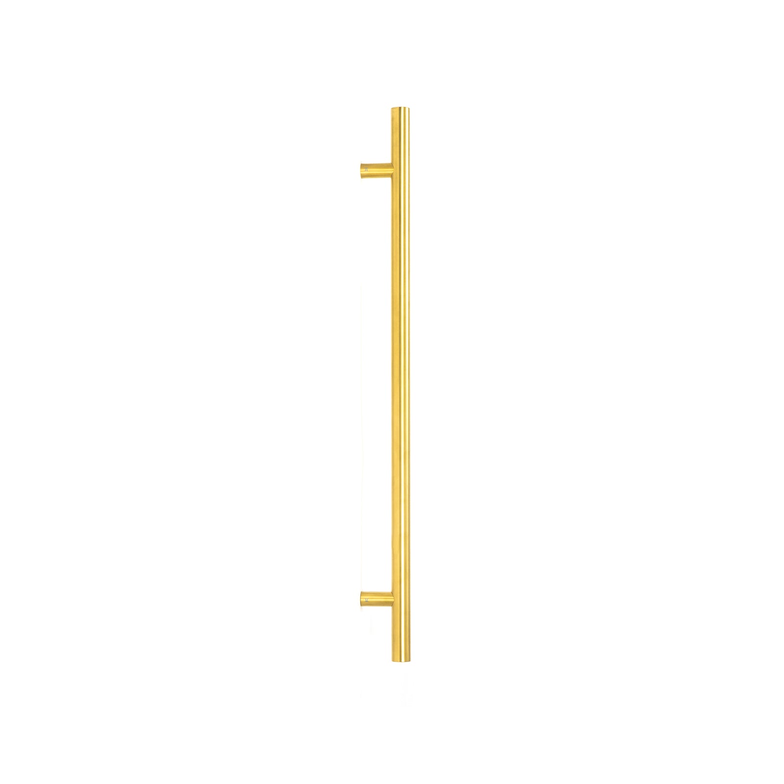 900mm Aged Brass T Bar Handle Back-To-Back Fix