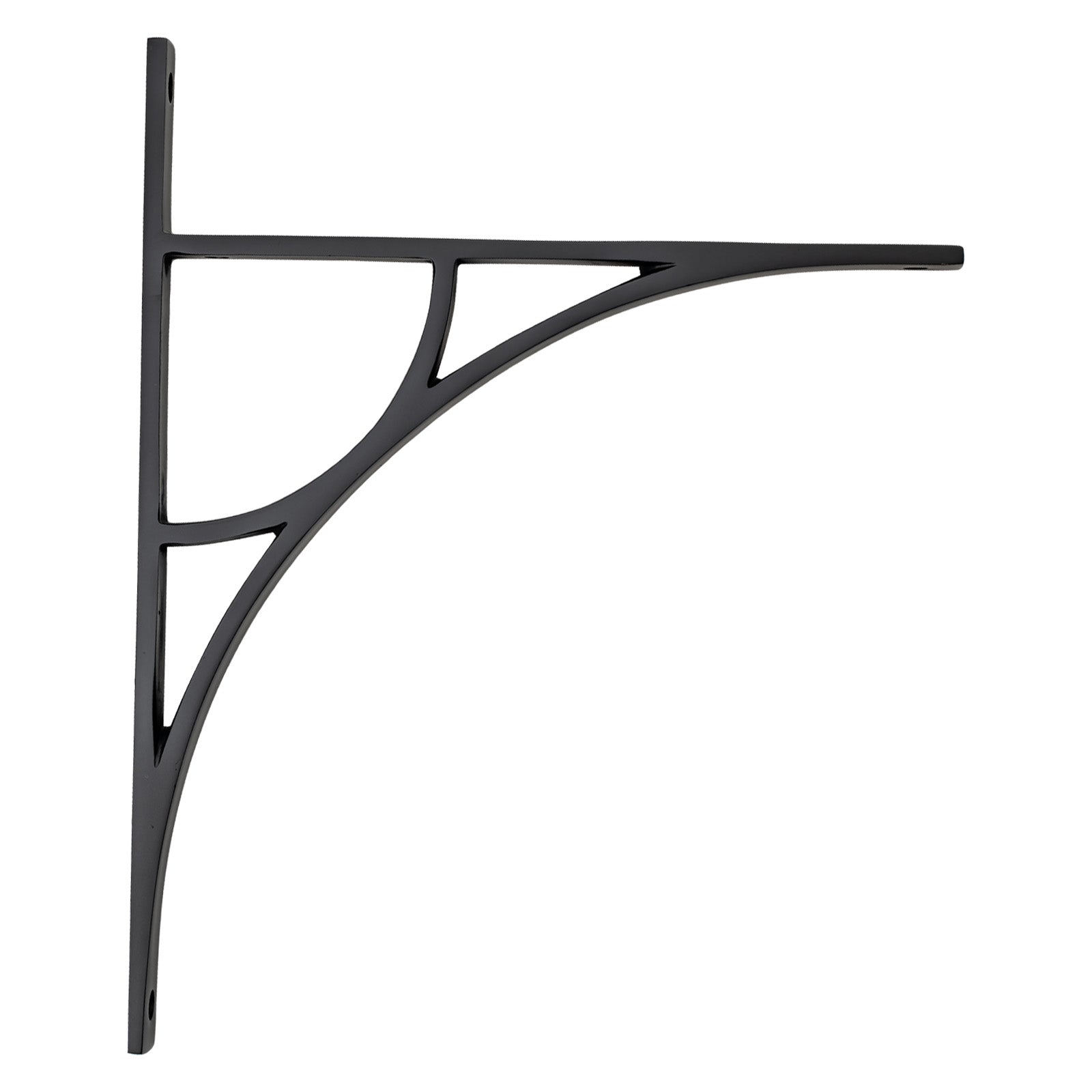 314mm Matt Black Tyne Shelf Bracket