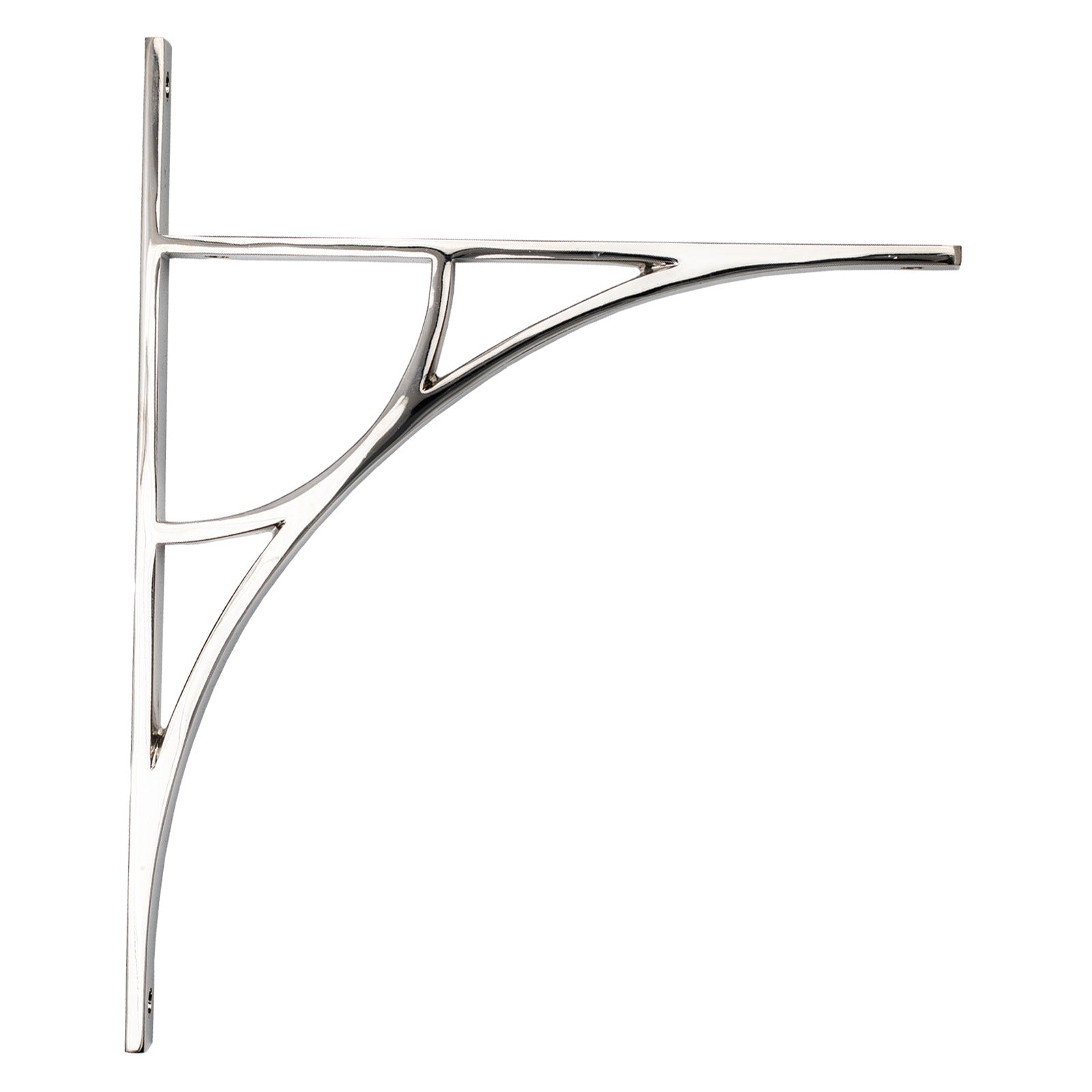 314mm Polished Nickel Tyne Shelf Bracket