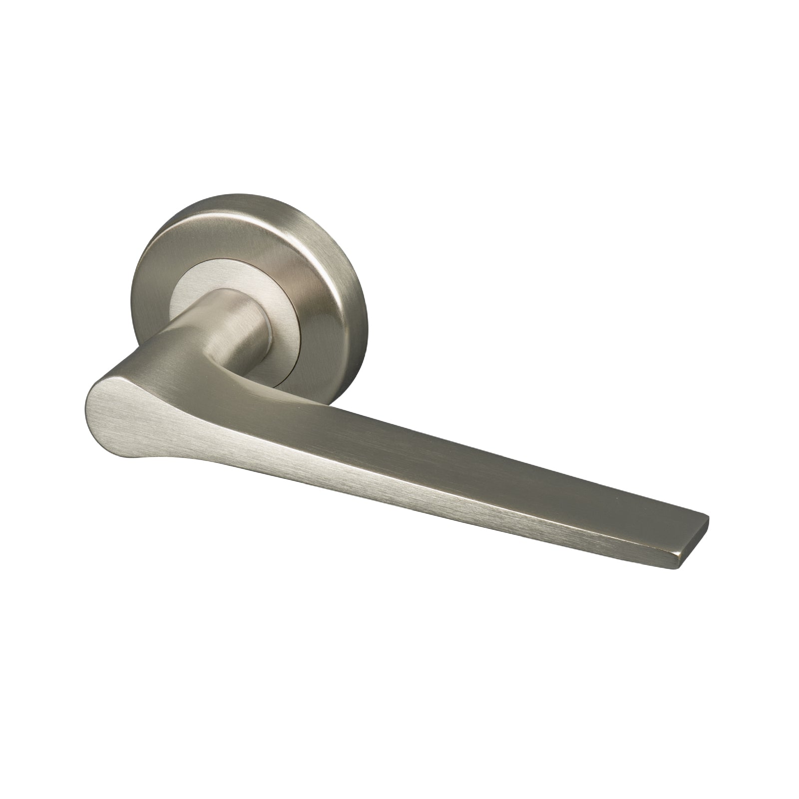 Satin Nickel Gio Round Rose Door Handles