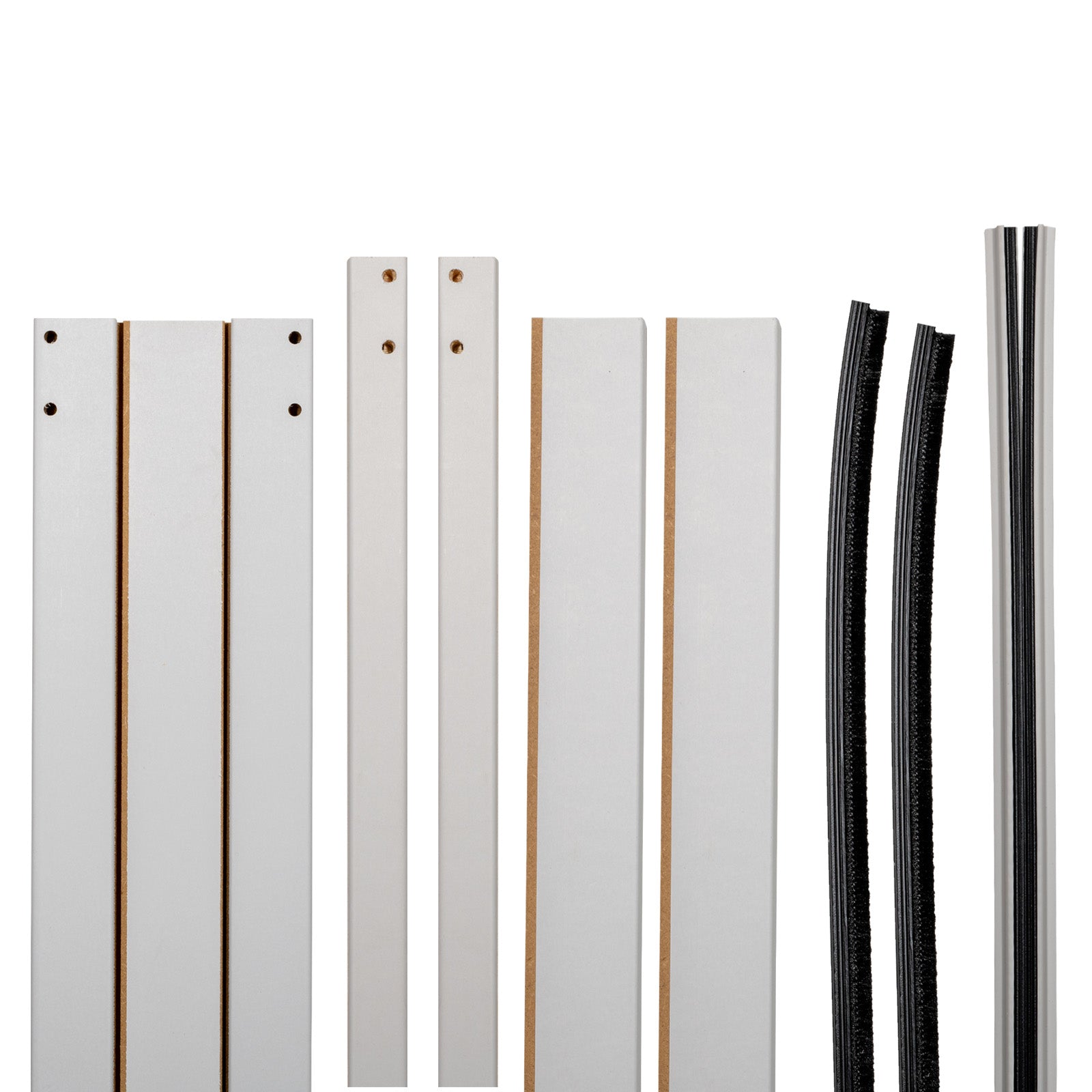 Image of White Melamine Single Door Jambs for Cassette