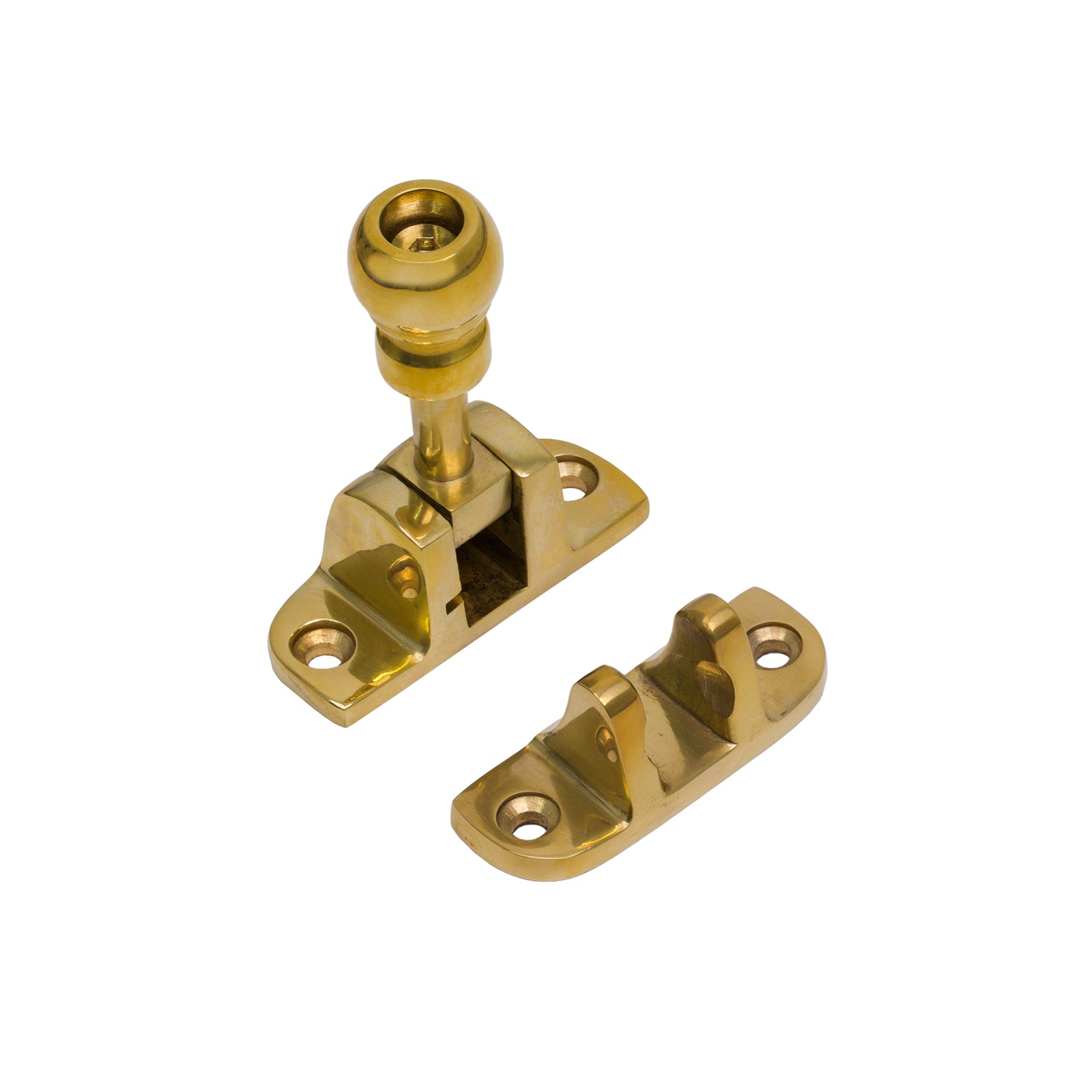 Radiused Mushroom Brighton Fastener Polished Brass