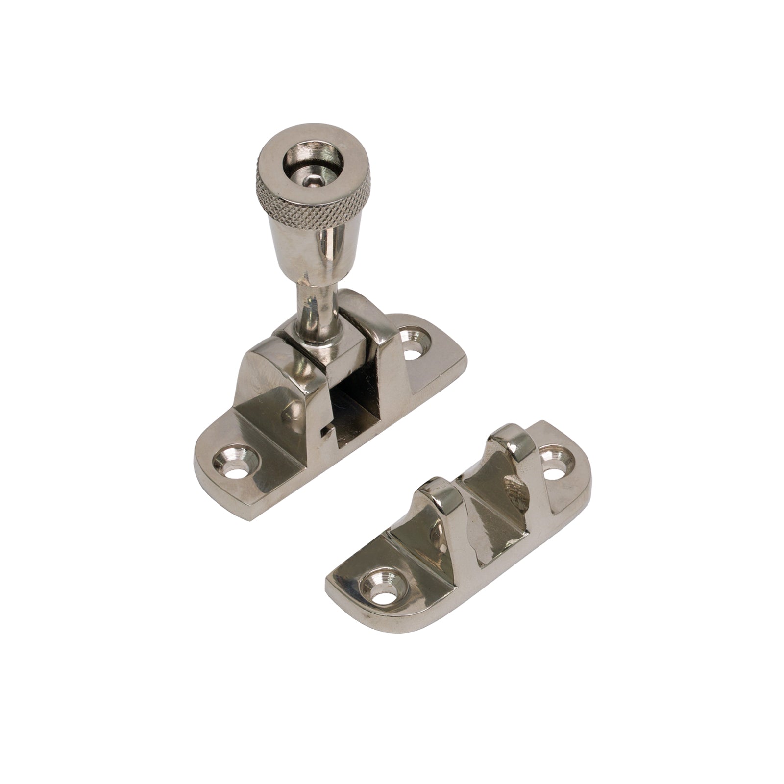 Radiused Brompton Brighton Fastener Polished Nickel