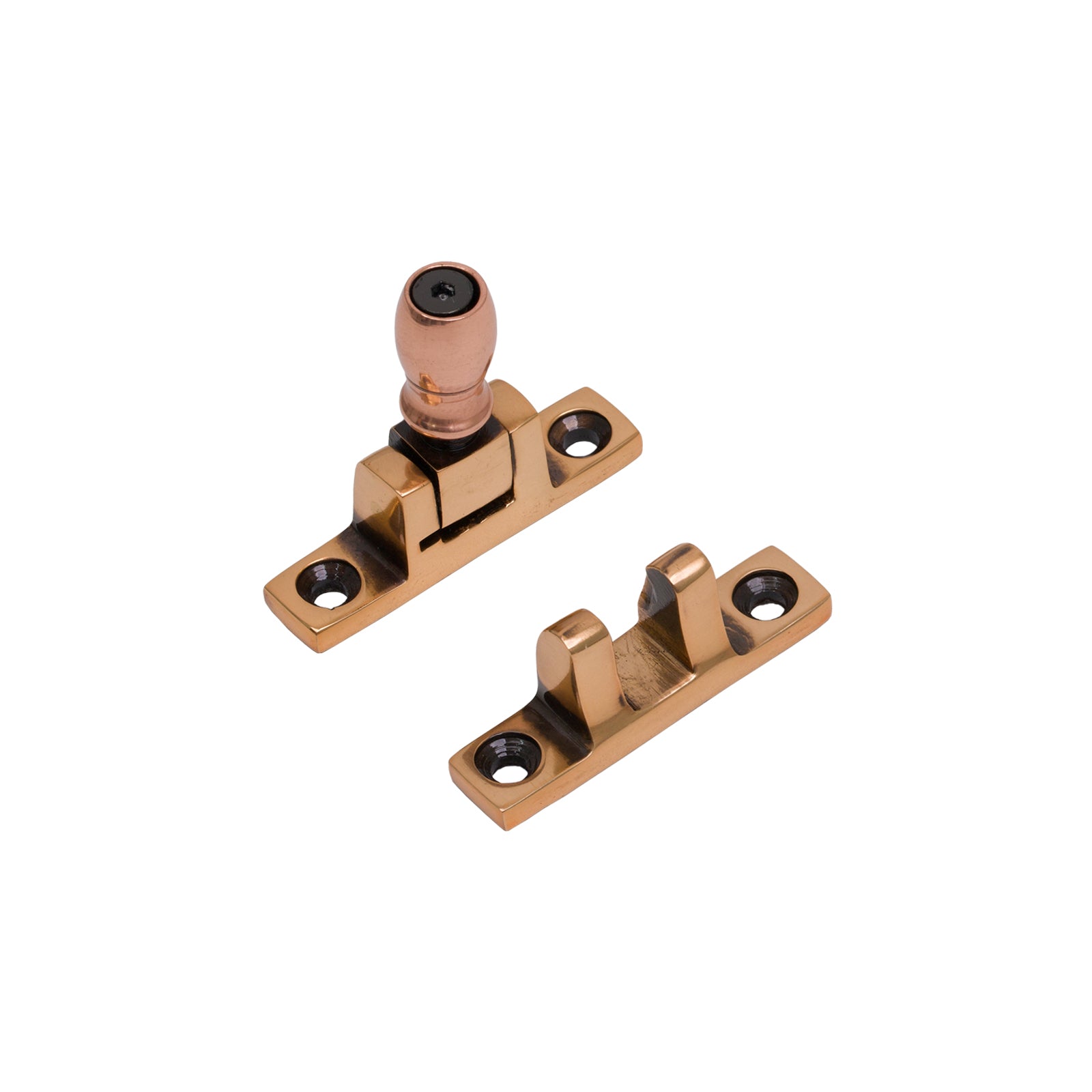 SHOW Square Mushroom Brighton Fastener - Narrow Polished Bronze