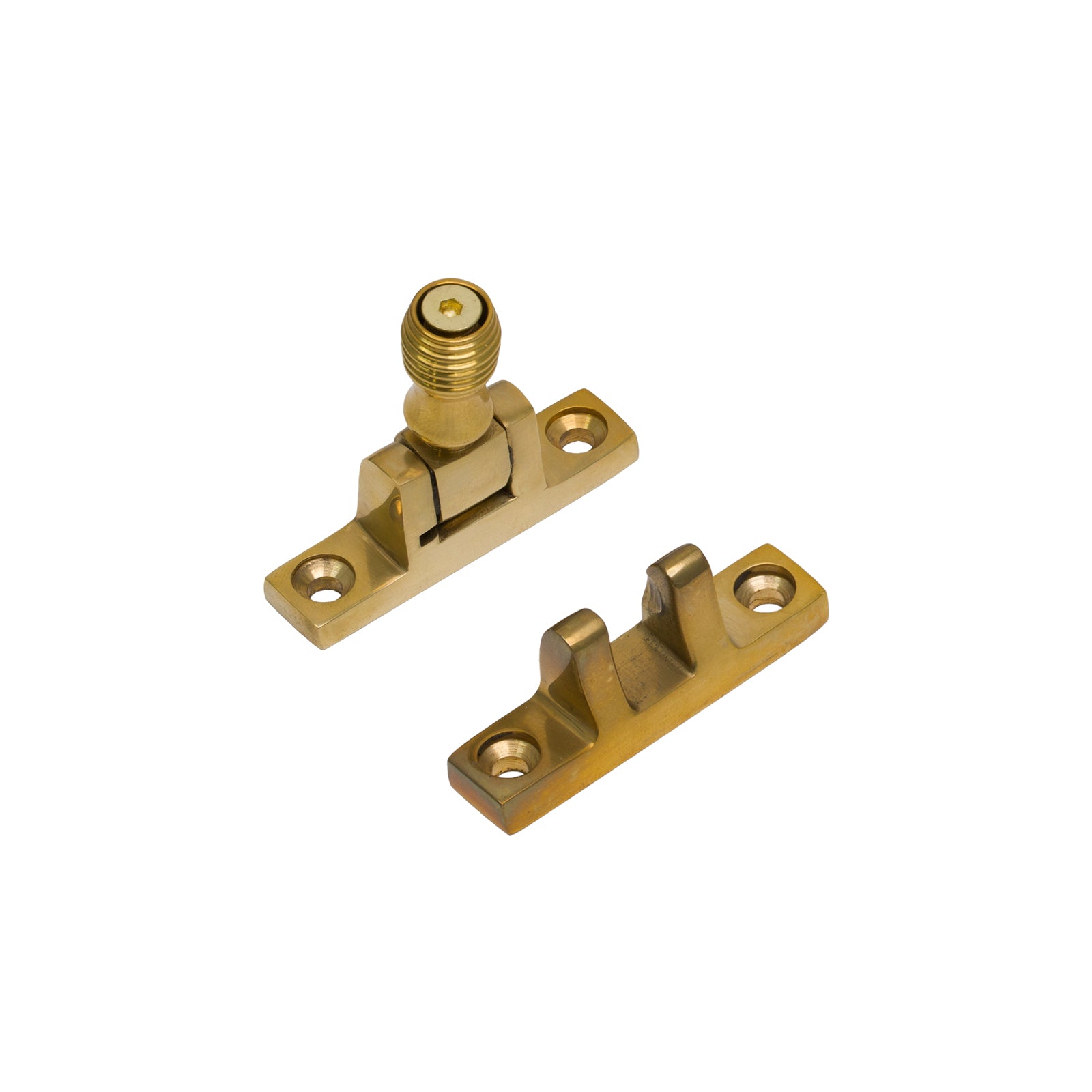 SHOW Square Beehive Brighton Fastener - Narrow Polished Brass