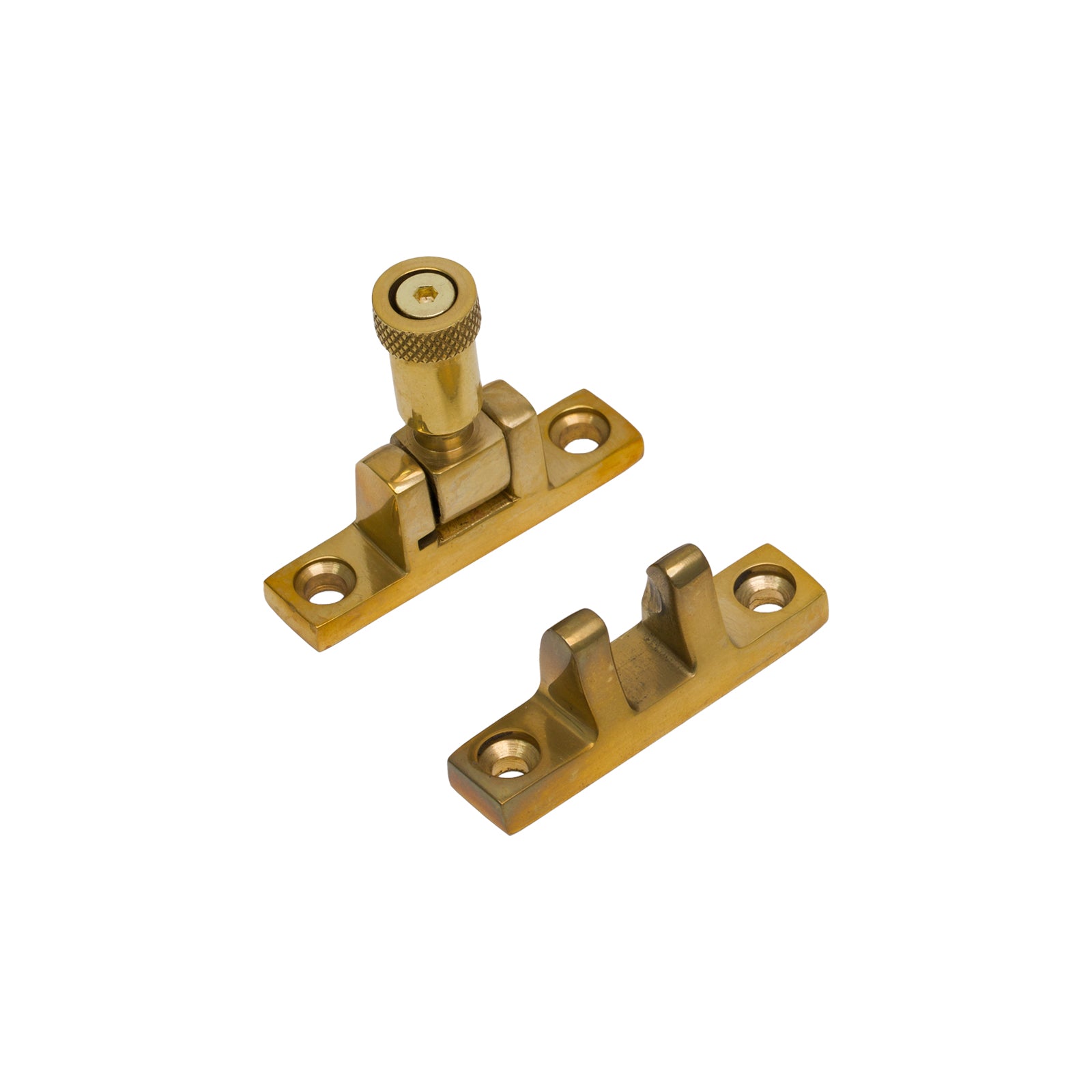 Square Brompton Brighton Fastener - Narrow Polished Brass