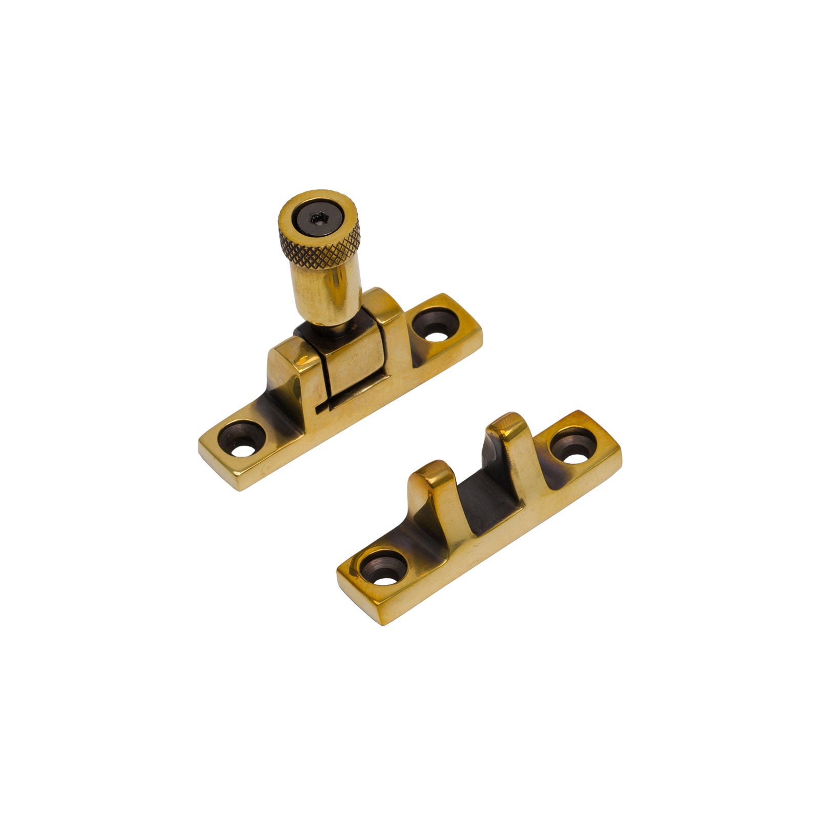 Square Brompton Brighton Fastener - Narrow Aged Brass