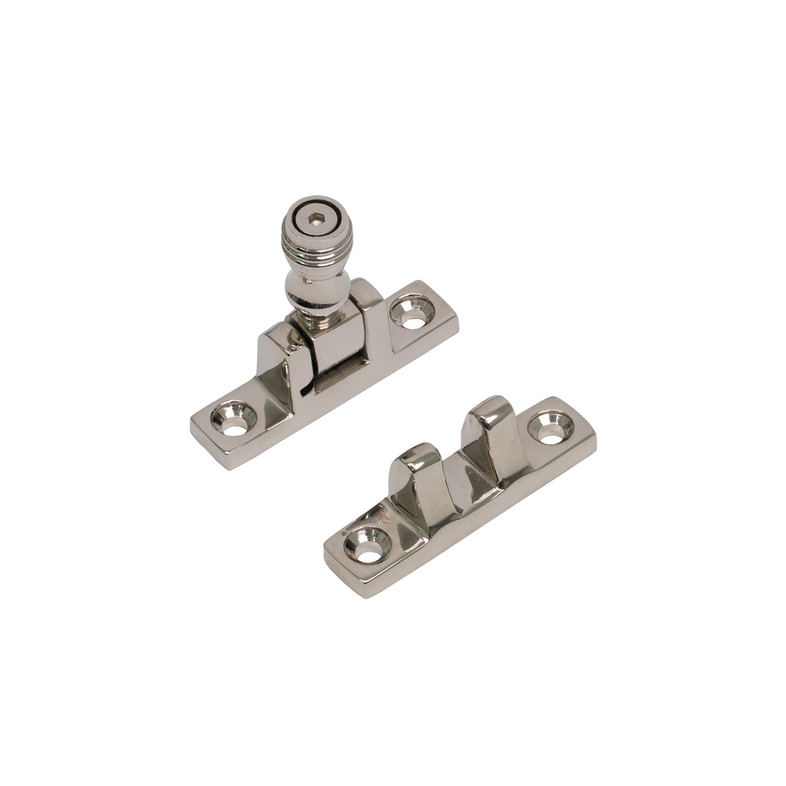 SHOW Square Prestbury Brighton Fastener - Narrow Polished Nickel