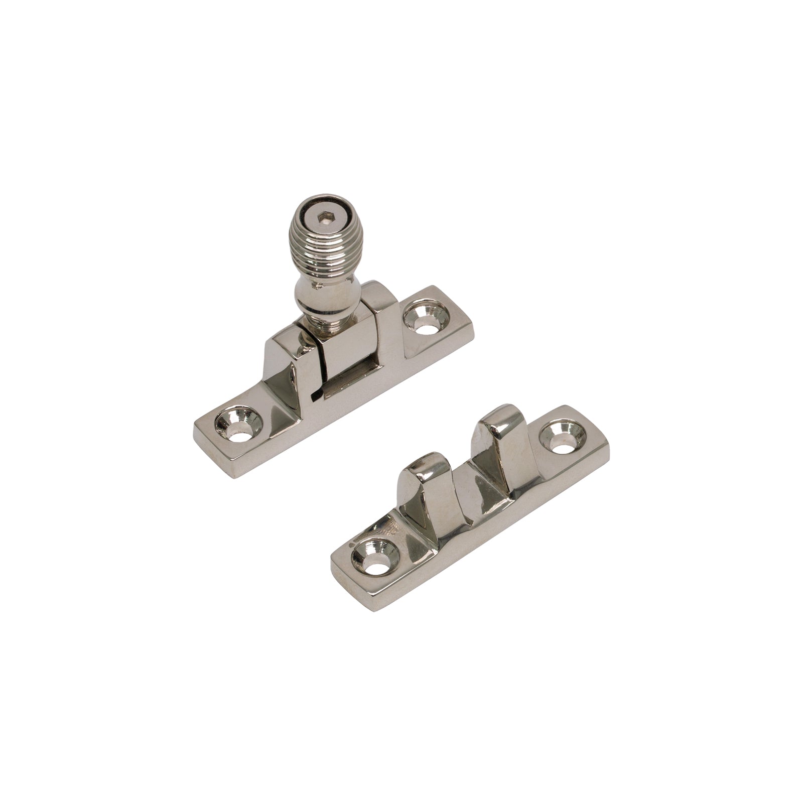 SHOW Square Beehive Brighton Fastener - Narrow Polished Nickel