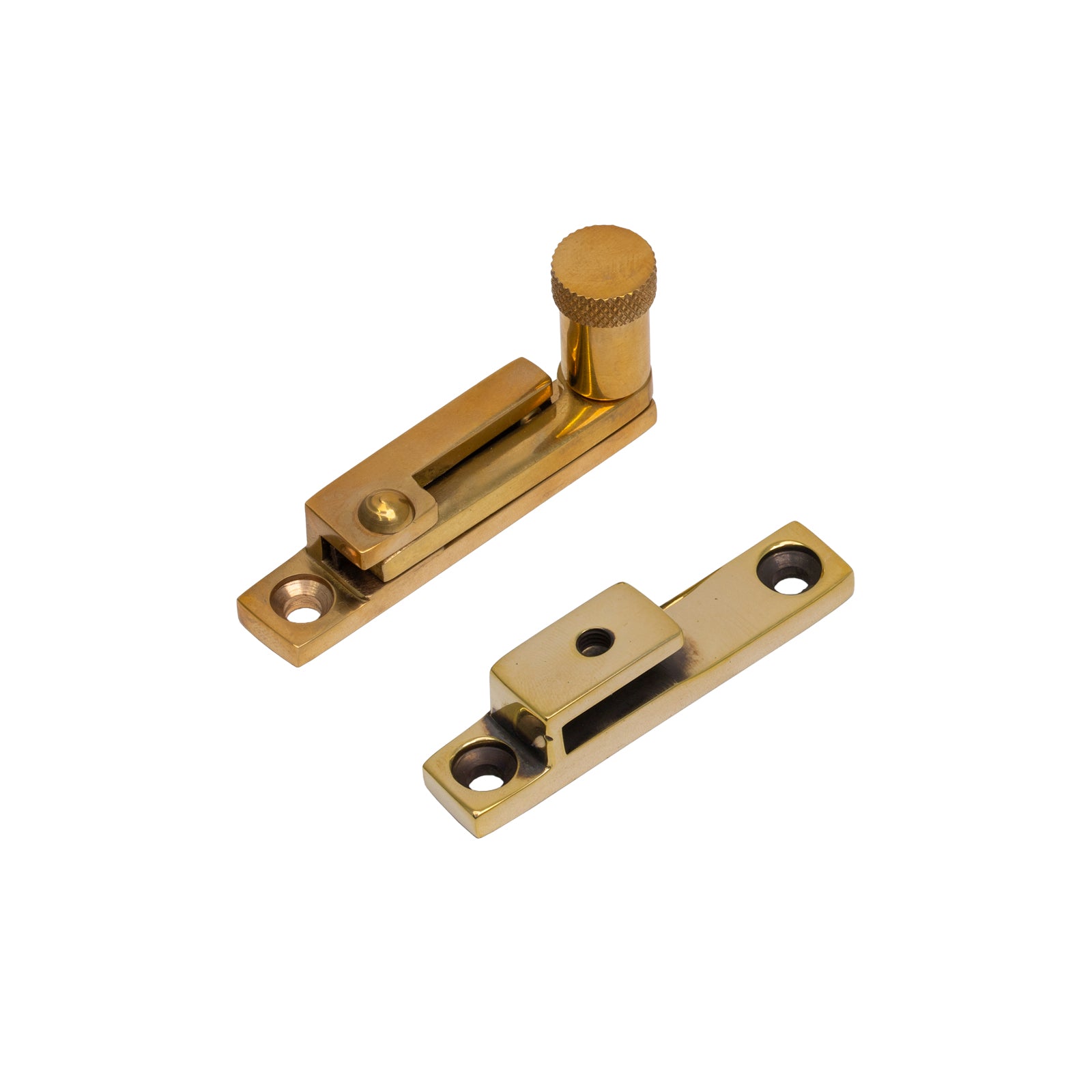 Brompton Quadrant Fastener - Narrow Aged Brass