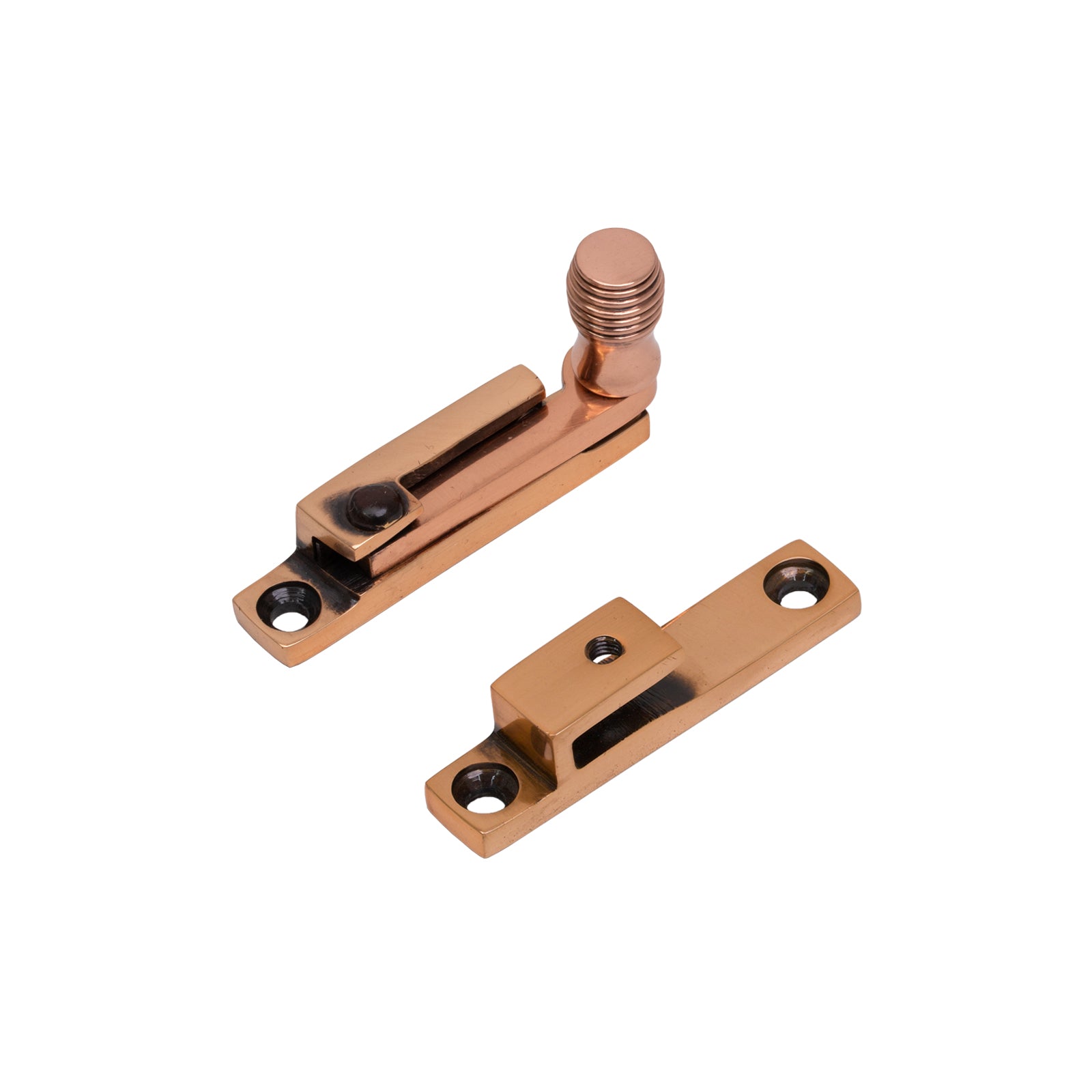 Beehive Quadrant Fastener - Narrow Polished Bronze