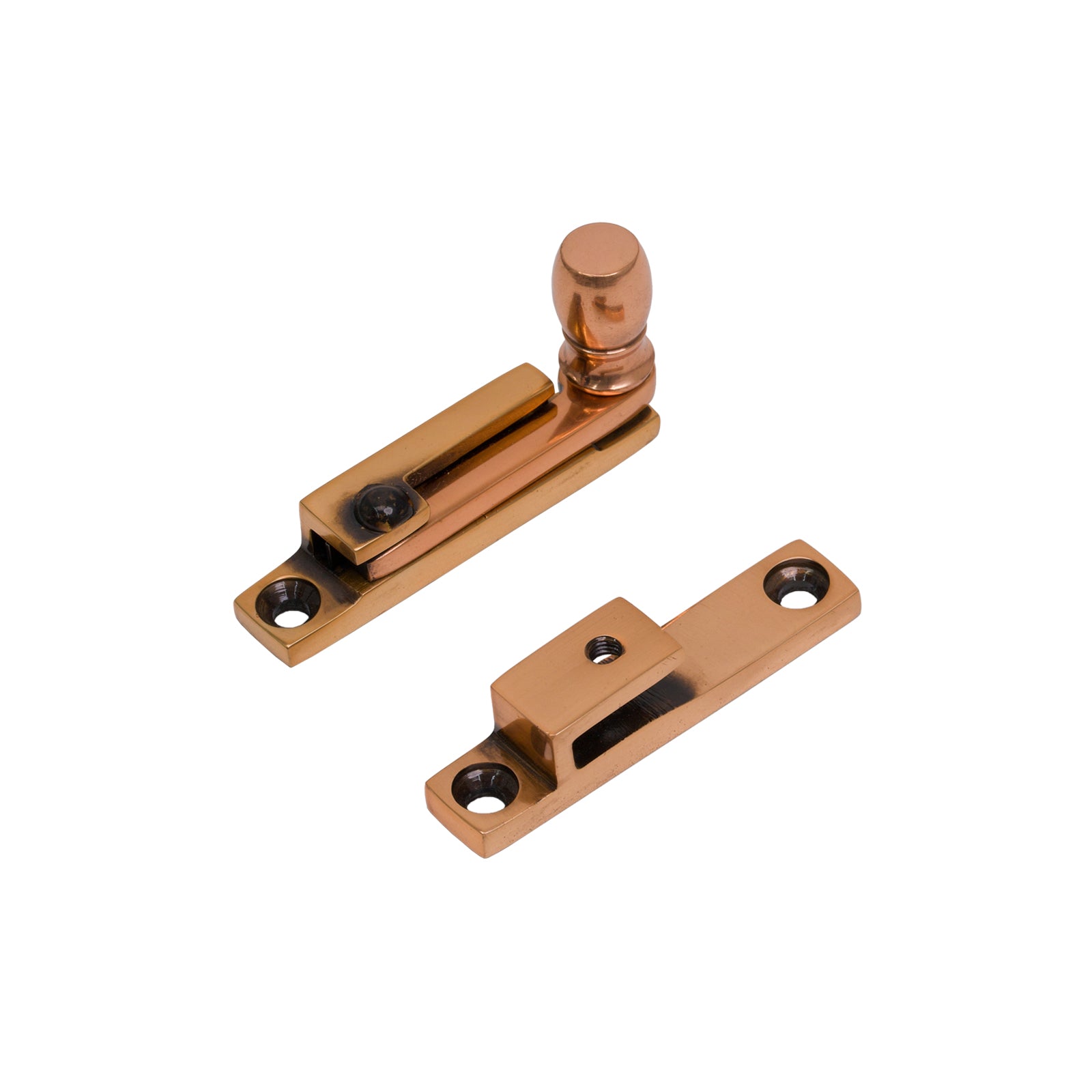 Mushroom Quadrant Fastener - Narrow Polished Bronze