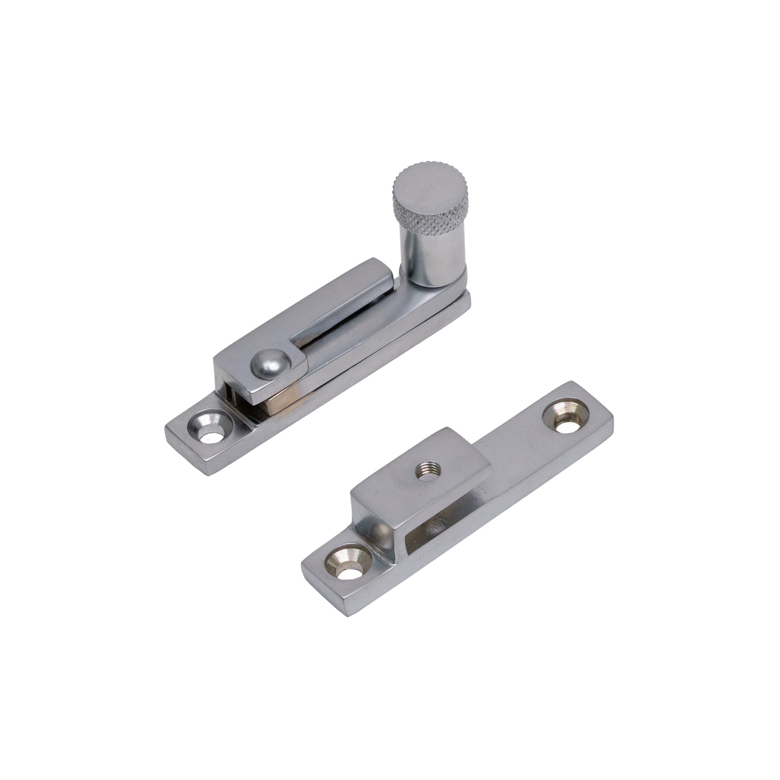 Brompton Quadrant Fastener - Narrow Satin Chrome