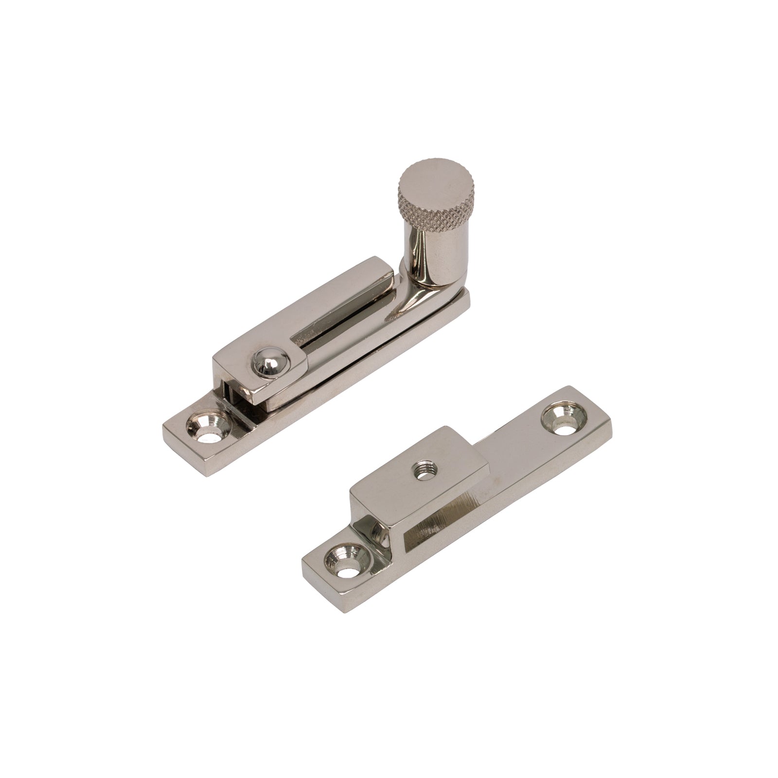 Brompton Quadrant Fastener - Narrow Polished Nickel