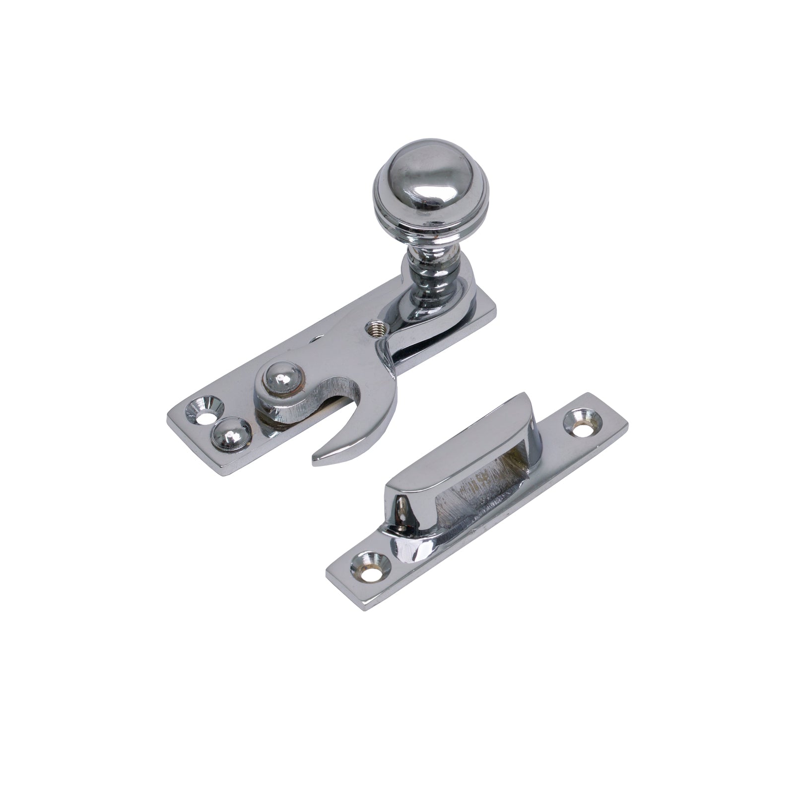 SHOW Prestbury Sash Window Hook Fastener Polished Chrome