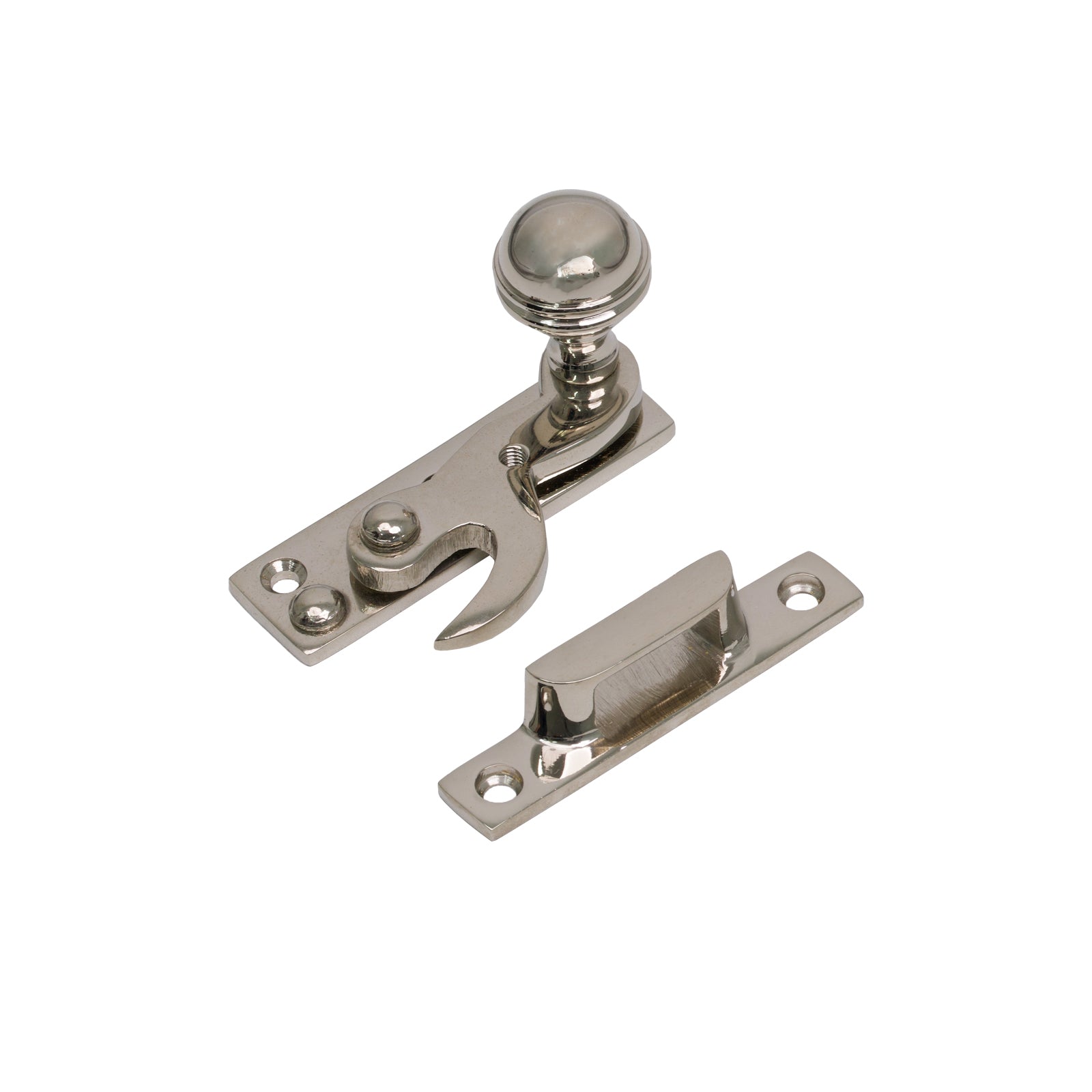 Prestbury Sash Window Hook Fastener Polished Nickel