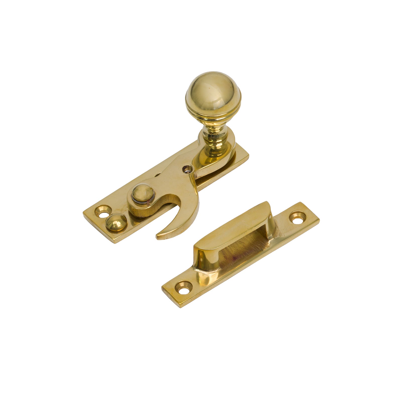 Prestbury Sash Window Hook Fastener Polished Brass