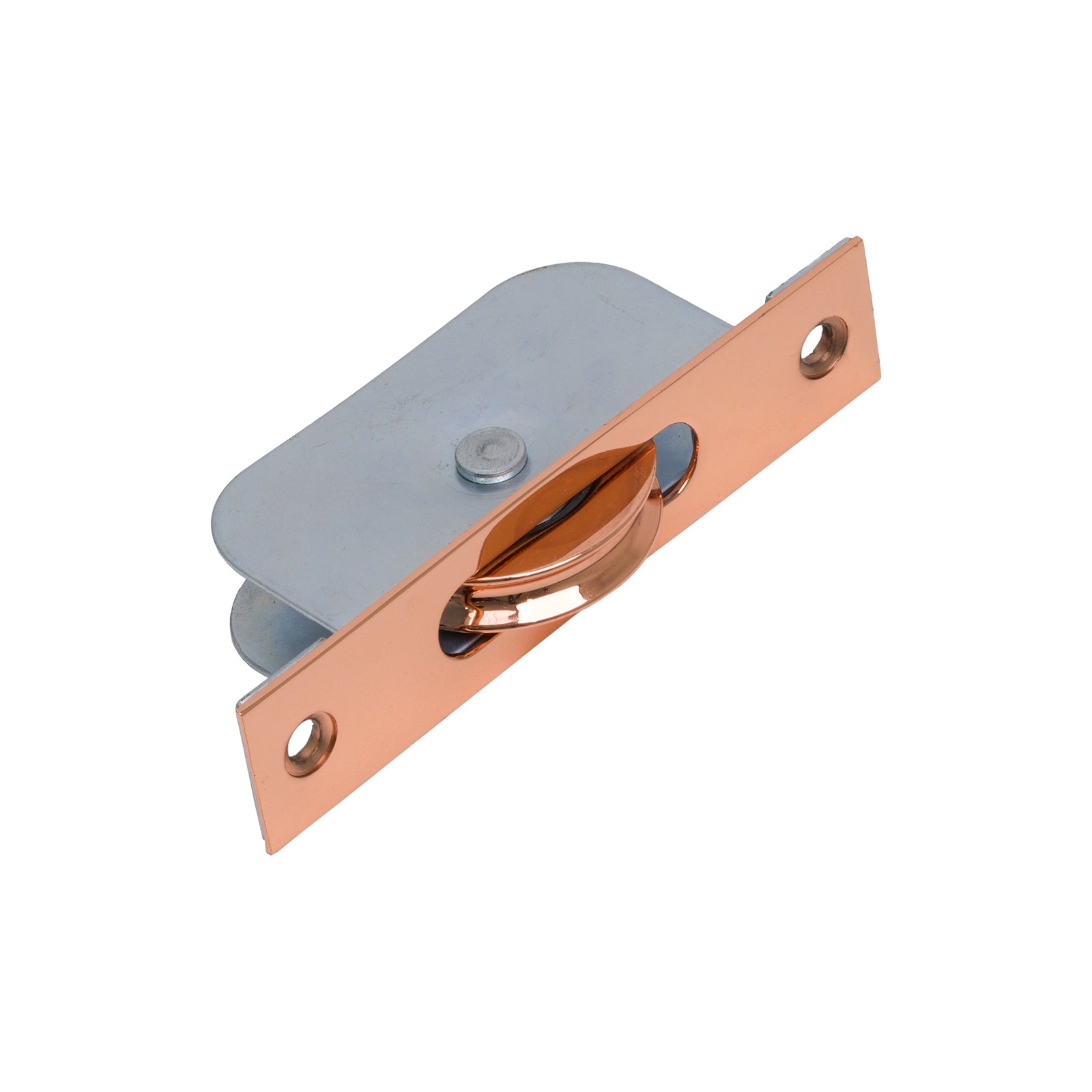 Square Ended Sash Window Pulley Polished Bronze