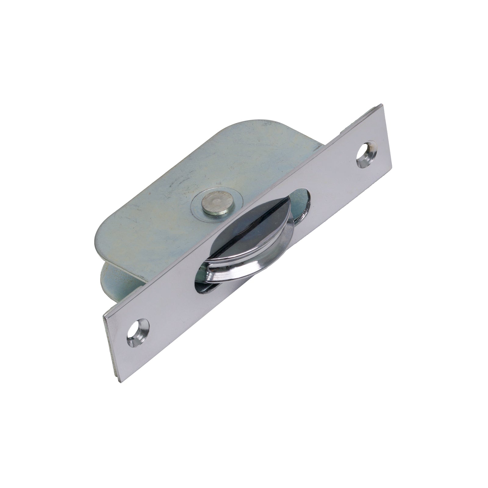 SHOW Square Ended Sash Window Pulley Polished Chrome