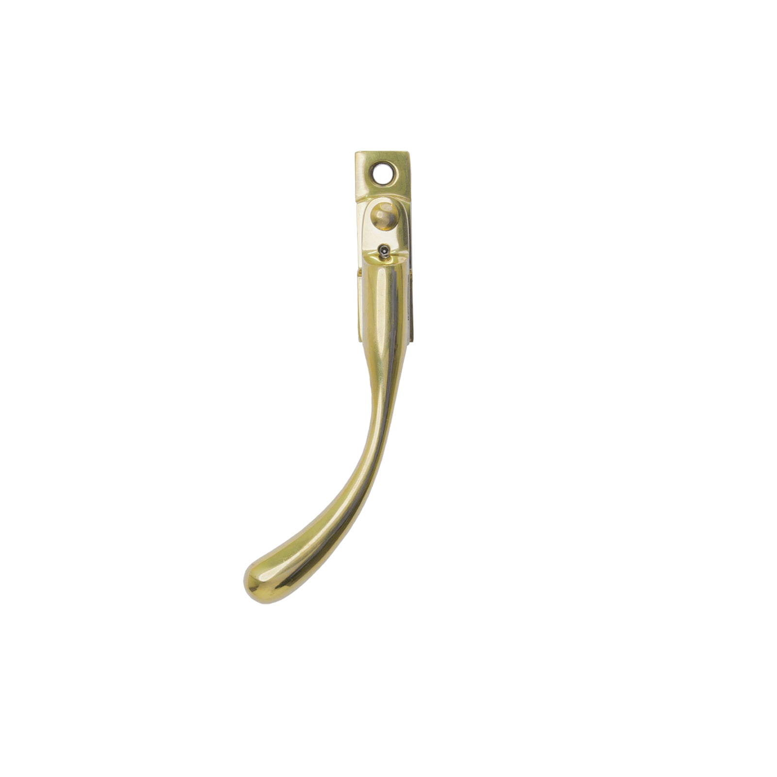 SHOW LH Polished Brass Night-Vent Locking Peardrop Fastener