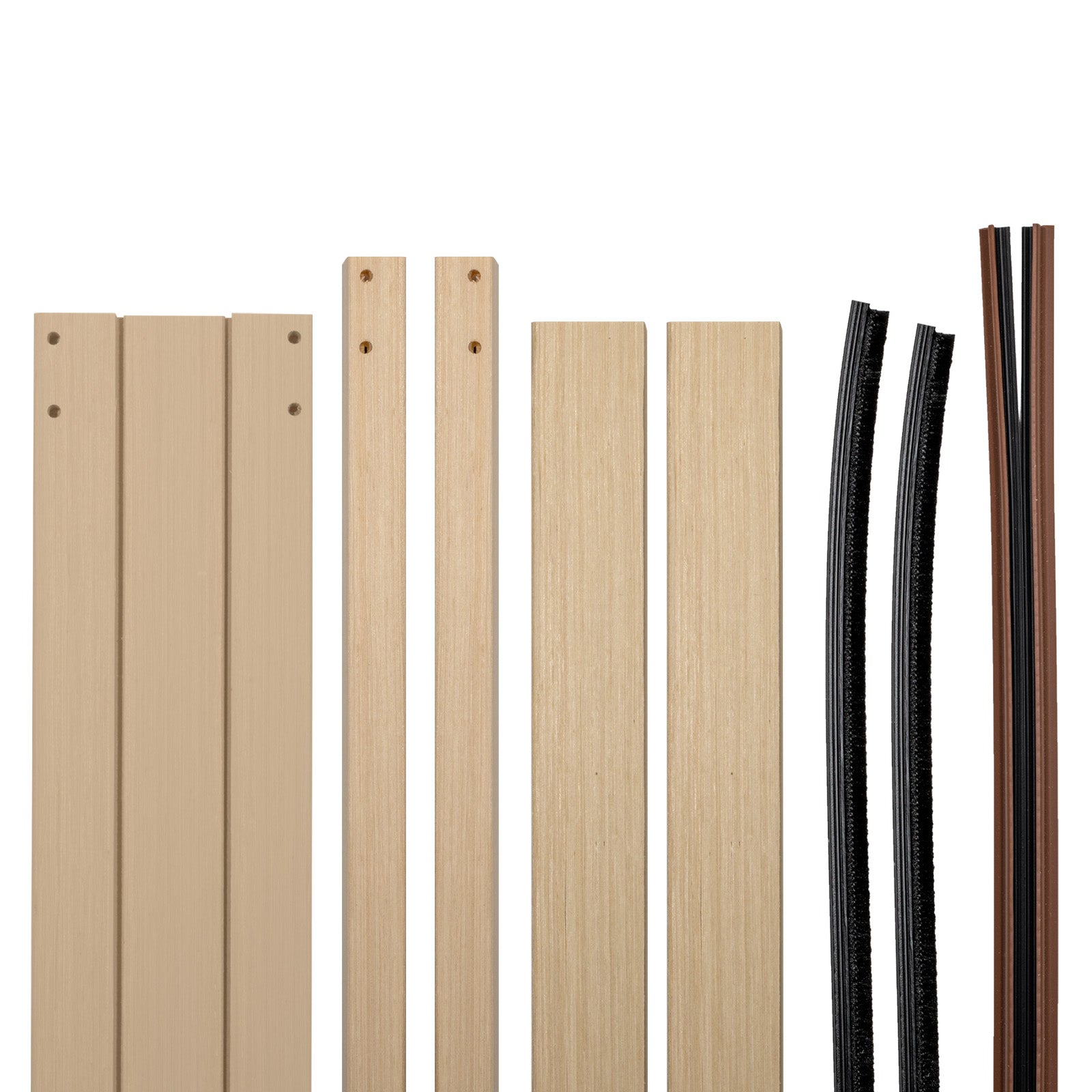 Image of Natural Wood Finish Single Door Jambs for Cassette