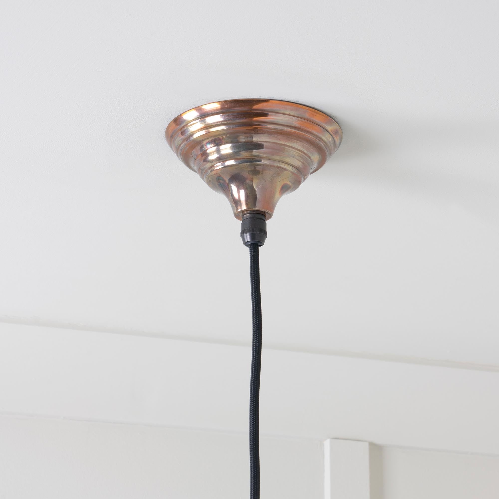 Hockley Ceiling Light | Burnished Brass | Suffolk Latch Company