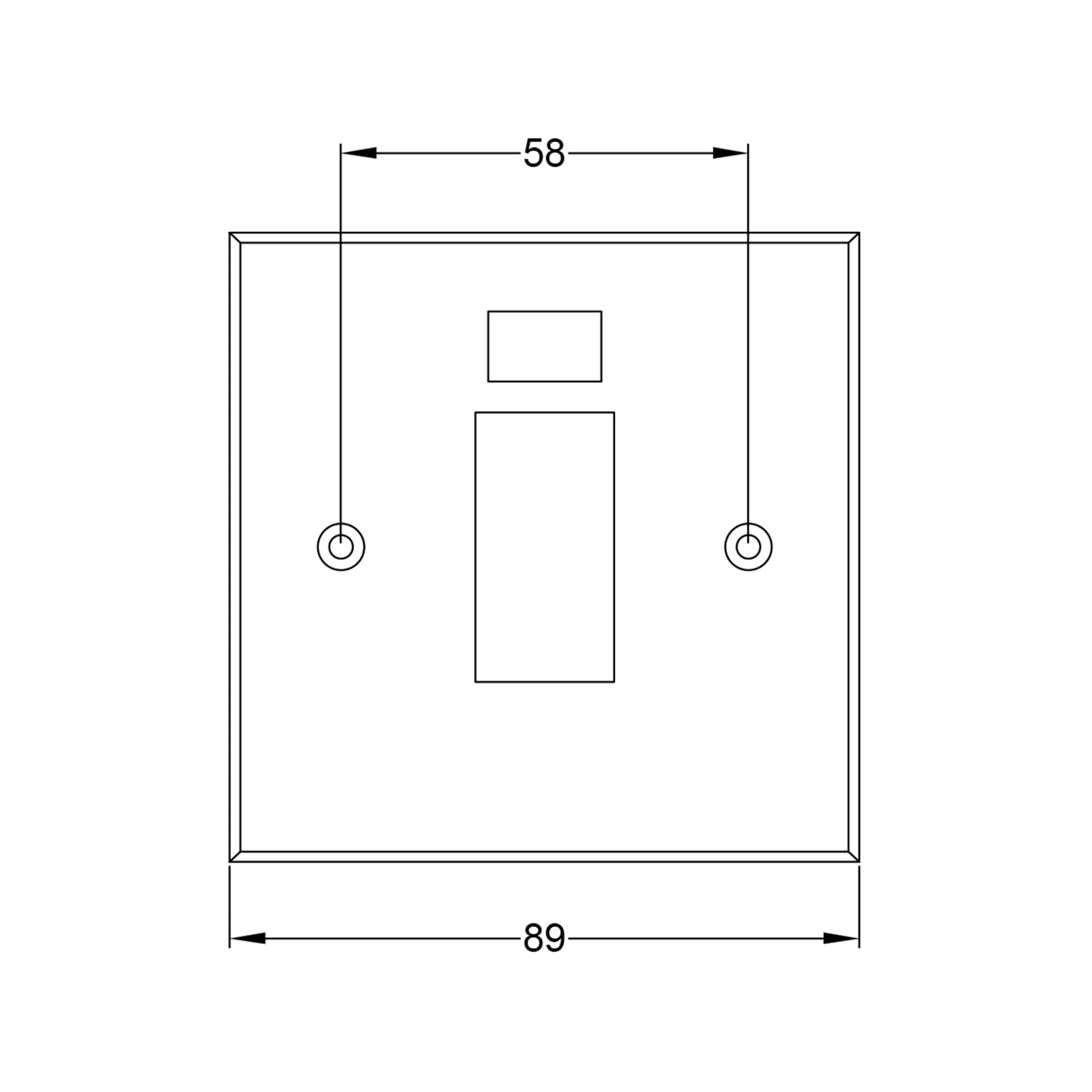 Pewter 1 Gang Switch With Neon JPEG Drawing SHOW