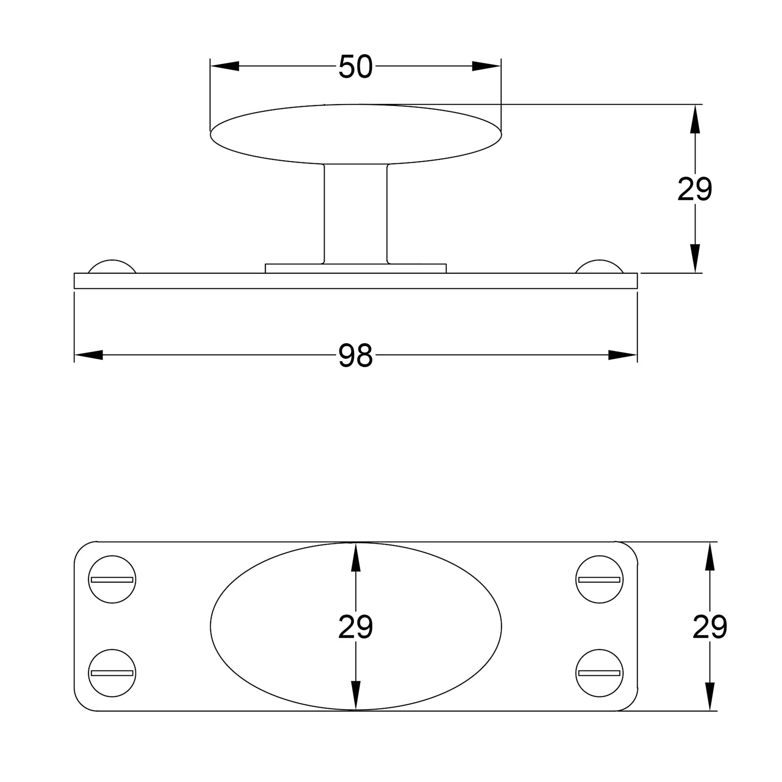 Dalton Pewter Cabinet Knob JPEG Drawing SHOW