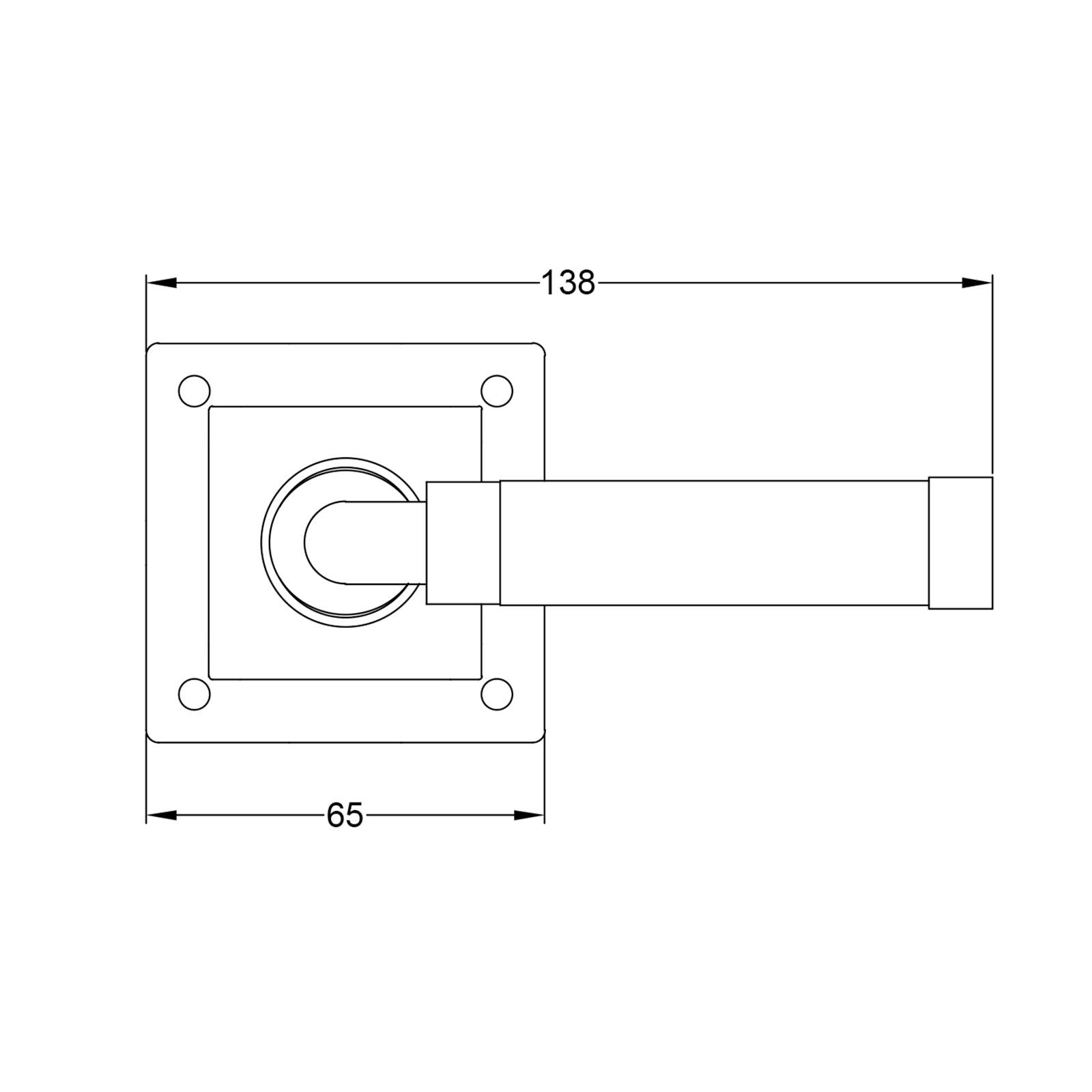 Milton Pewter Door Handles On Square Rose Oak SHOW