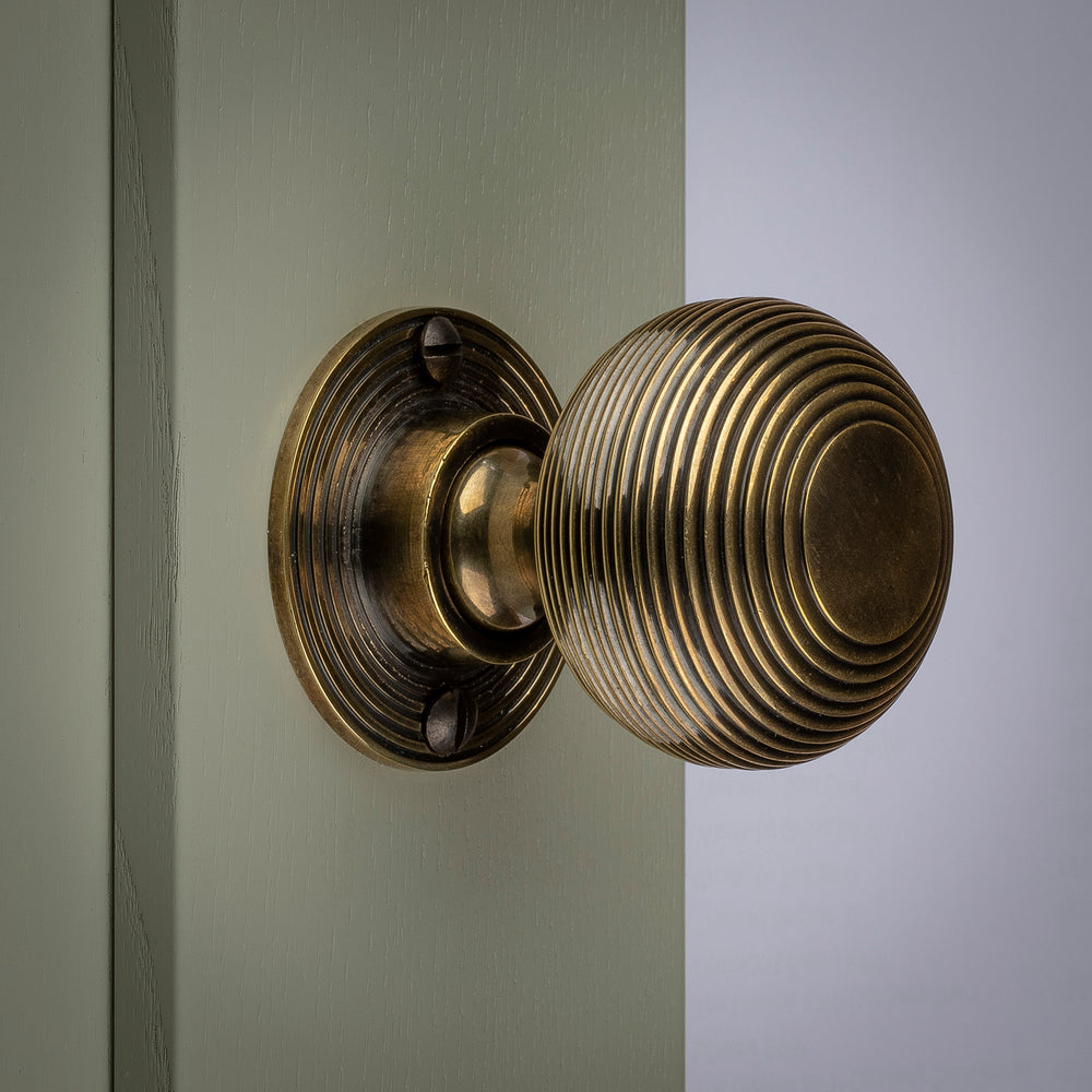 Brass Beehive Door Knobs - 5cm